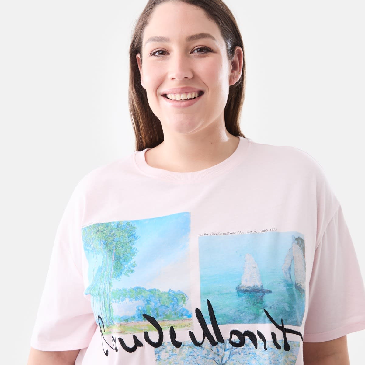 Tシャツ・カットソー Fallett Claude Monet Short Sleeve MY500 Claude Monet Nénuphars Oversized Graphic Tee