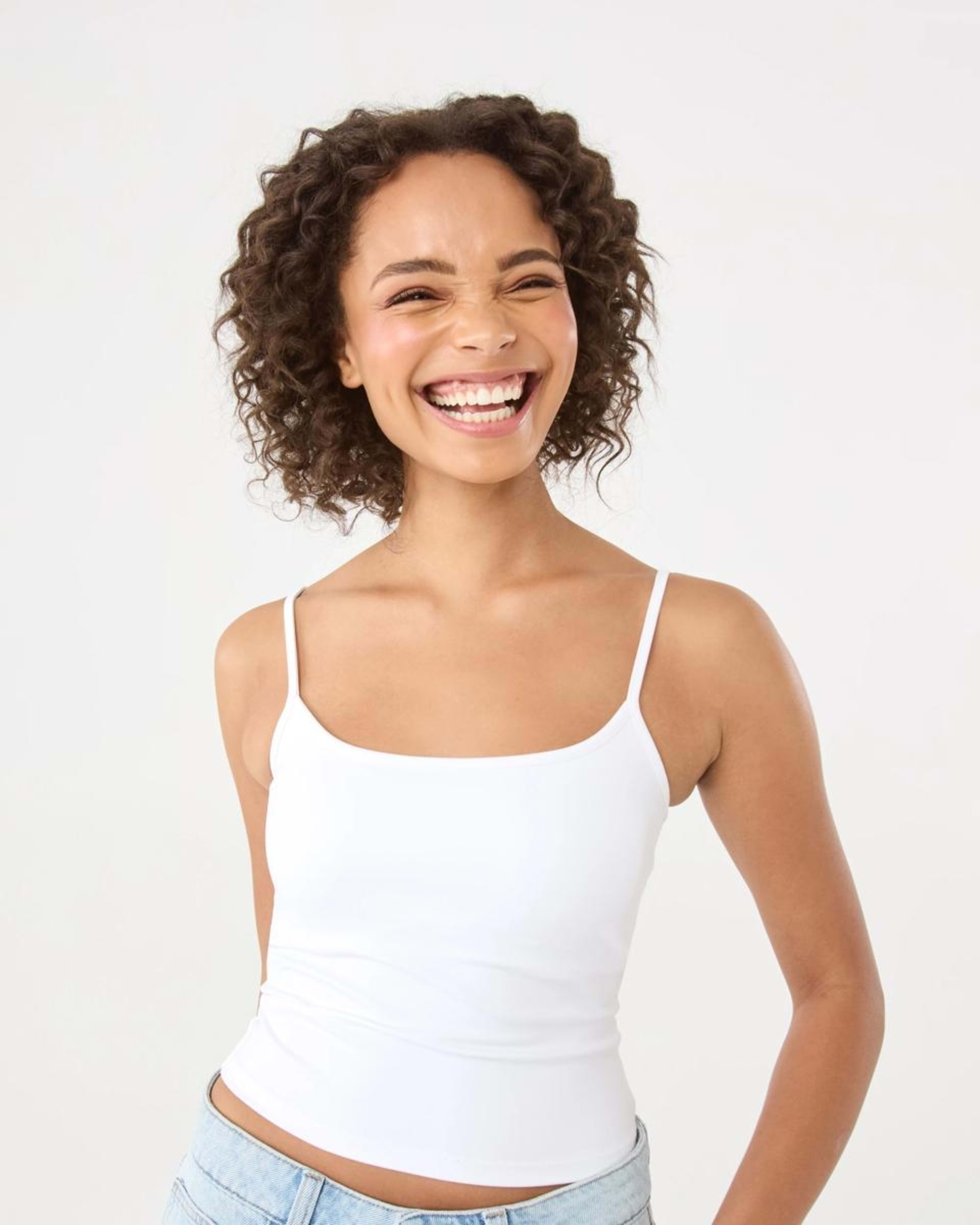 5 Contour Shelf Cami White, 5 of 8