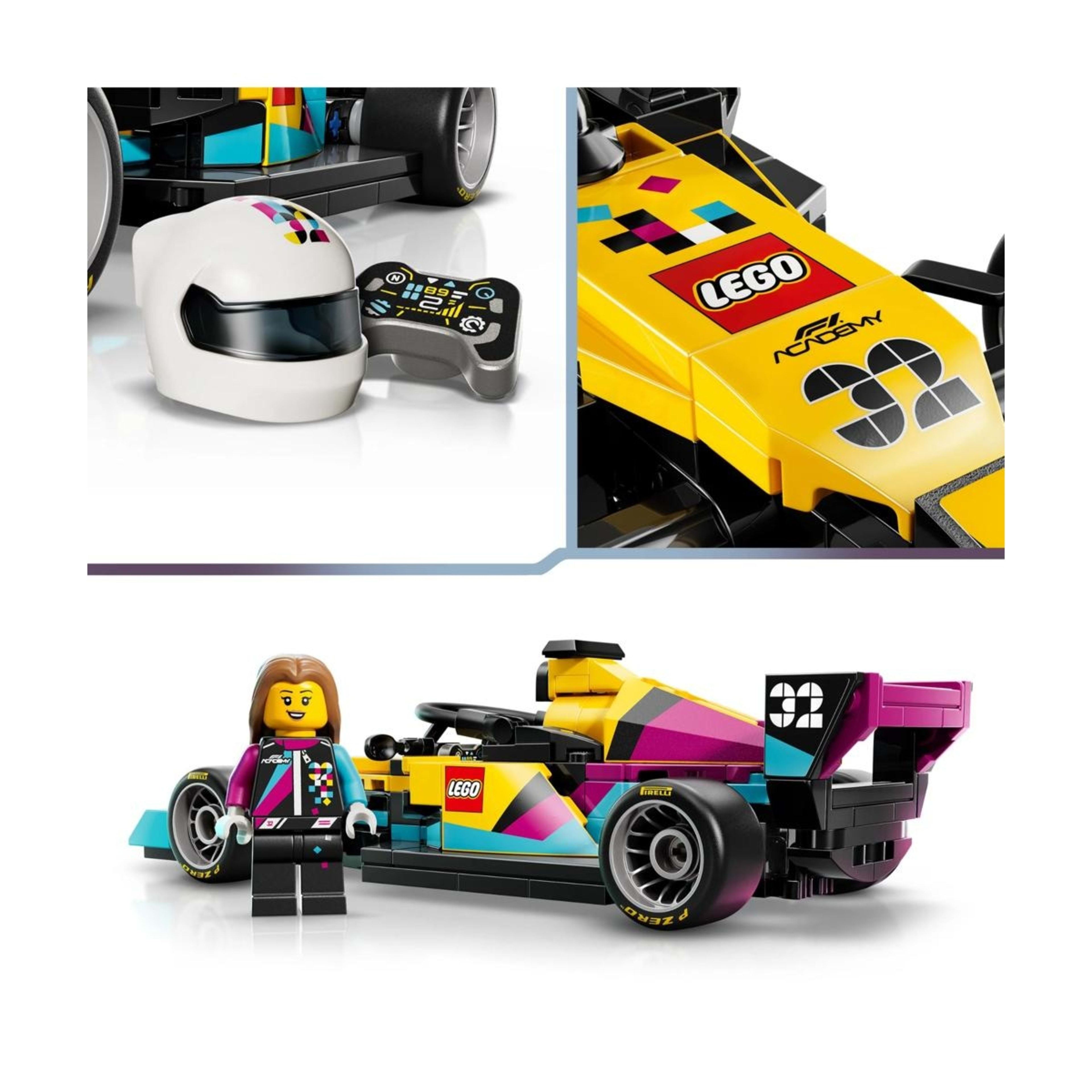 3 LEGO Speed Champions F1 ACADEMY LEGO Race Car 77258, 3 of 9