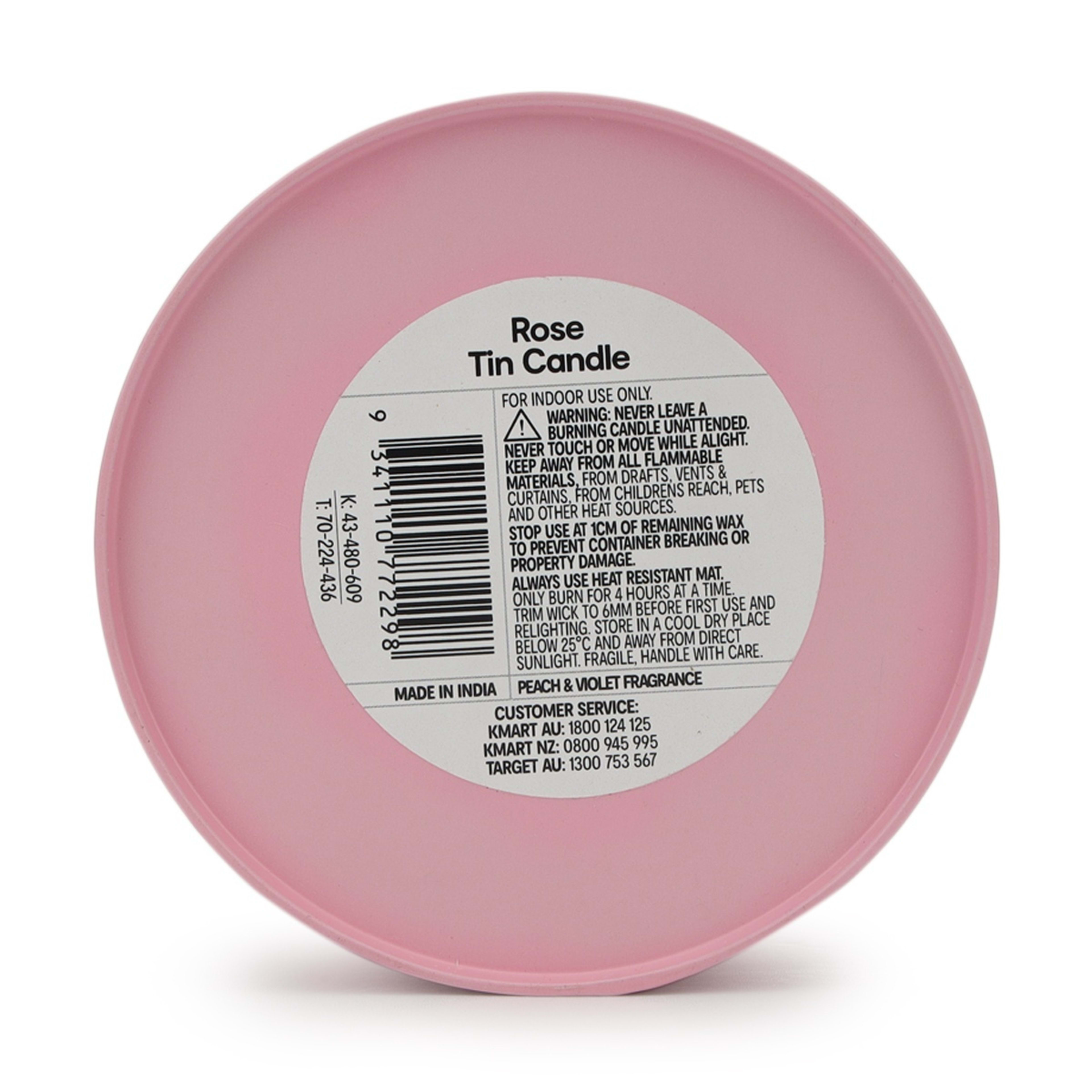 6 Rose Tin Candle, 6 of 6