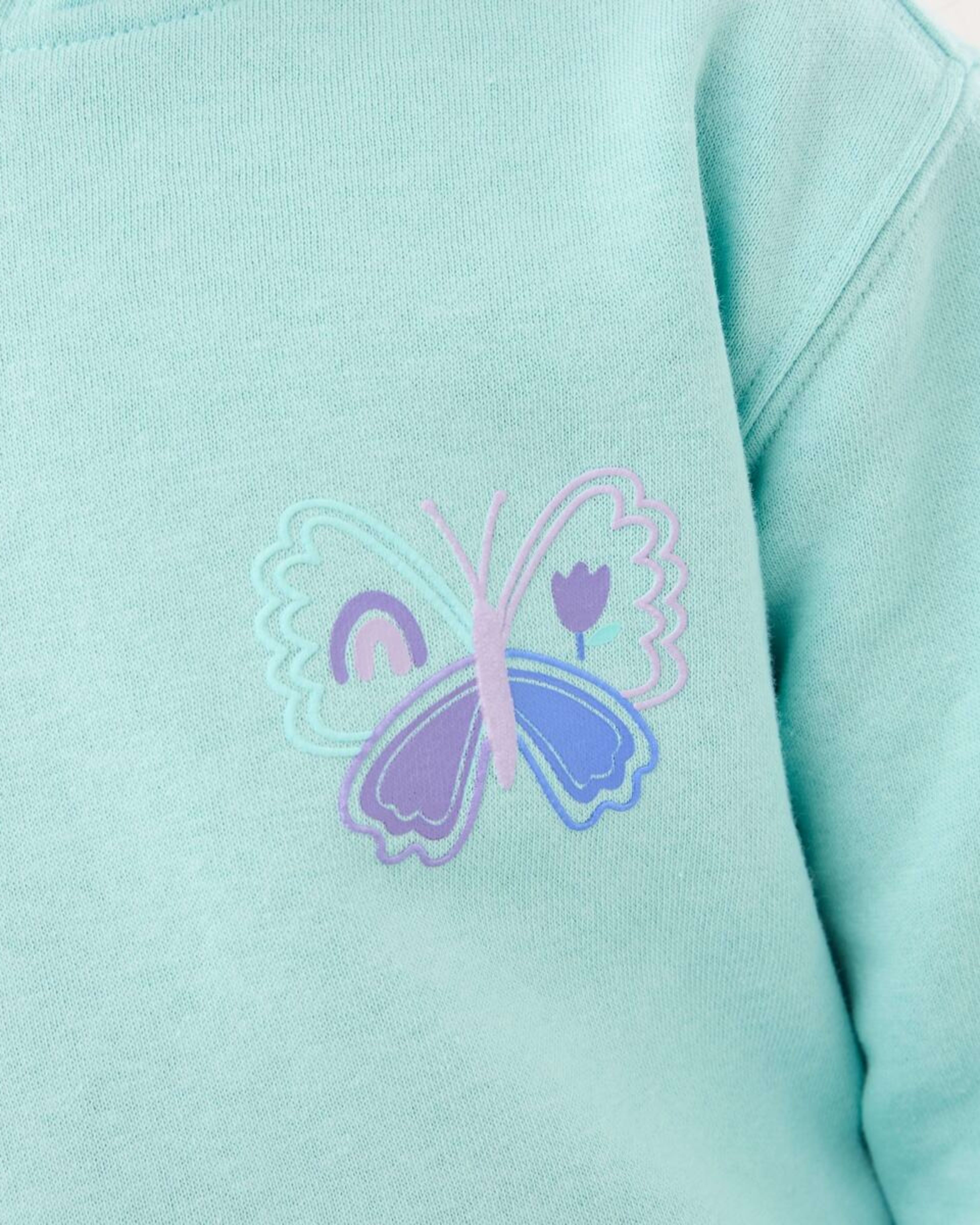 4 Printed Hoodie Lets Have Some Fun Turquoise, 4 of 9