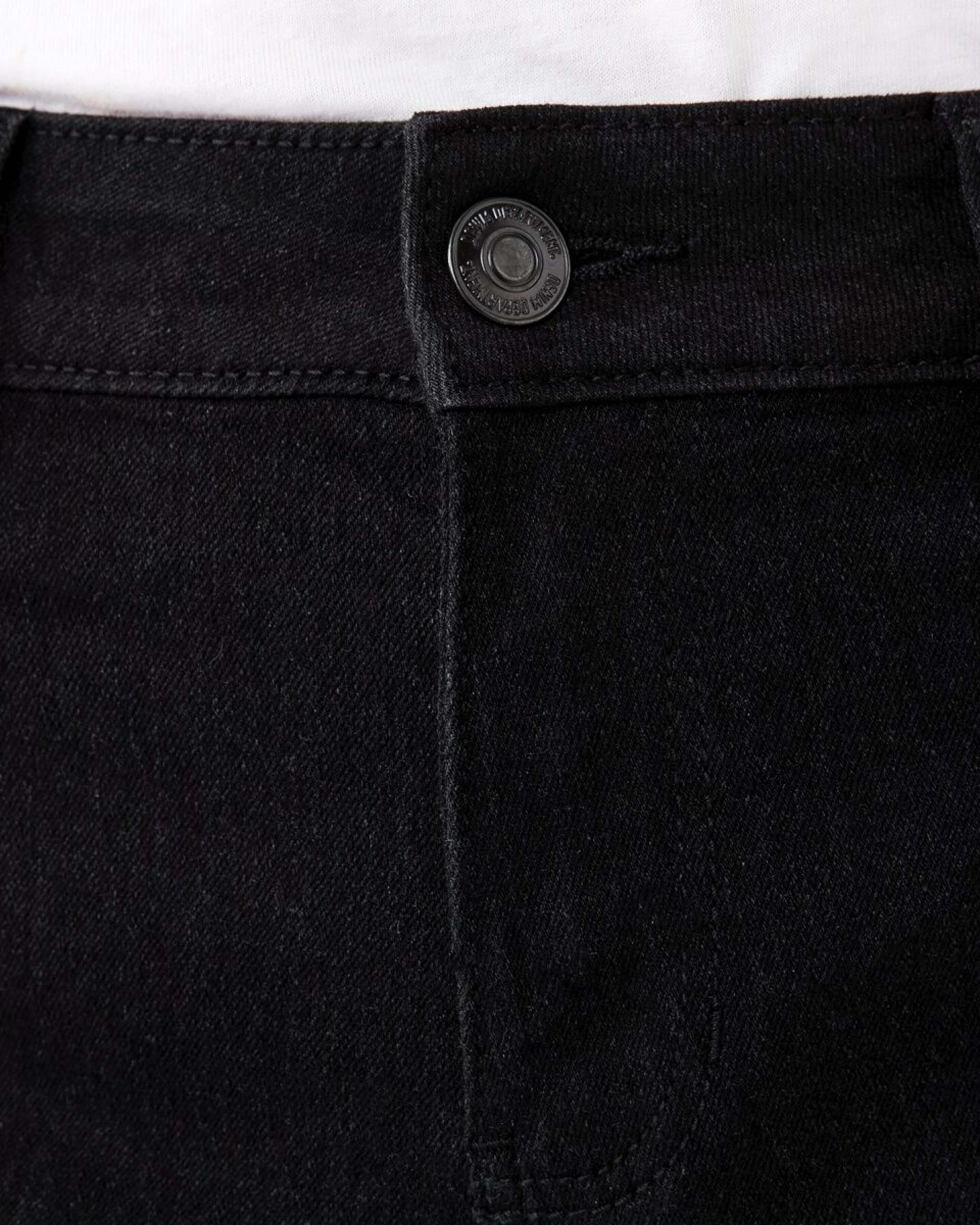 6 Mid Rise Denim Shorts BLACK WASH, 6 of 8