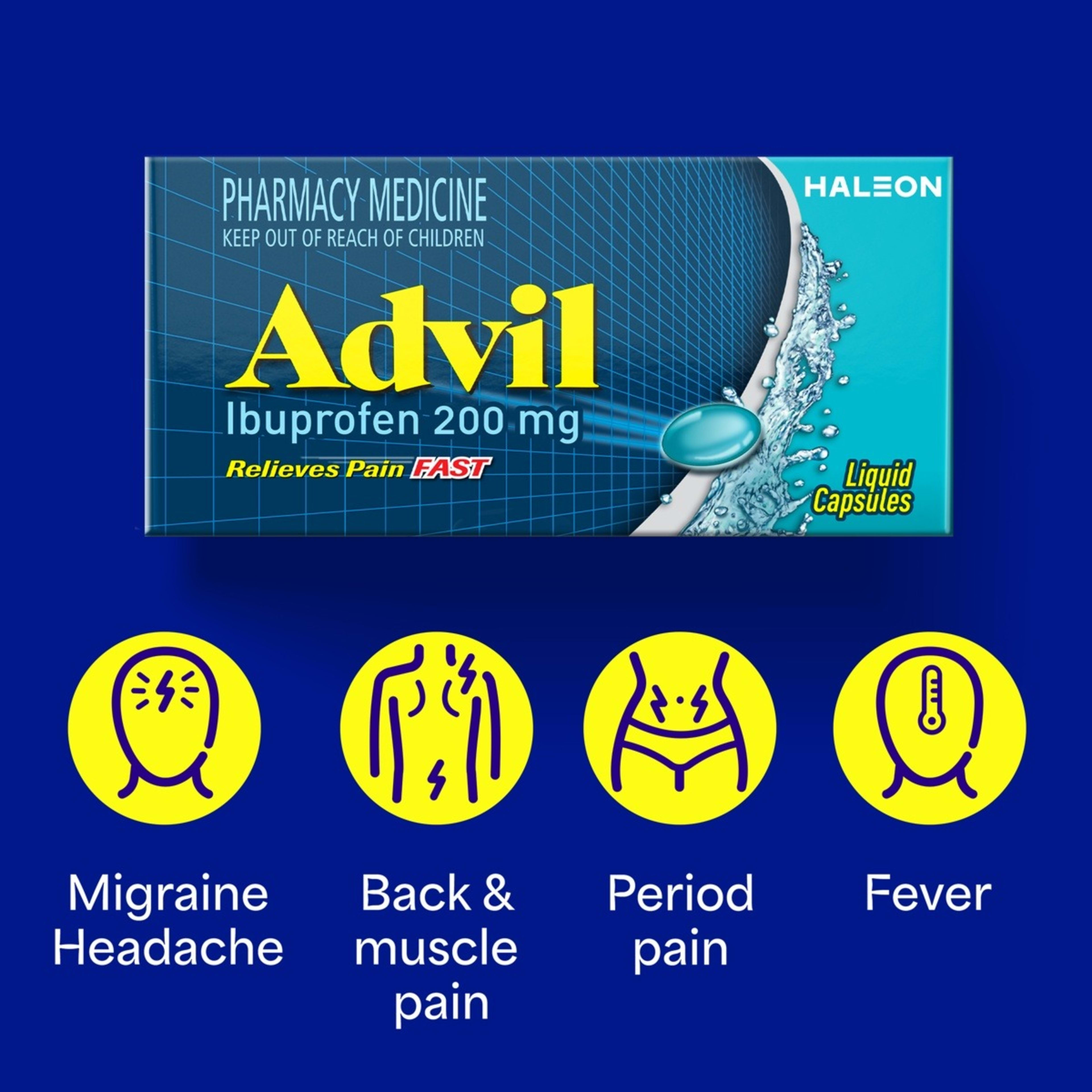 9 10 Pack Advil Ibuprofen Liquid Capsules 200mg, 9 of 10