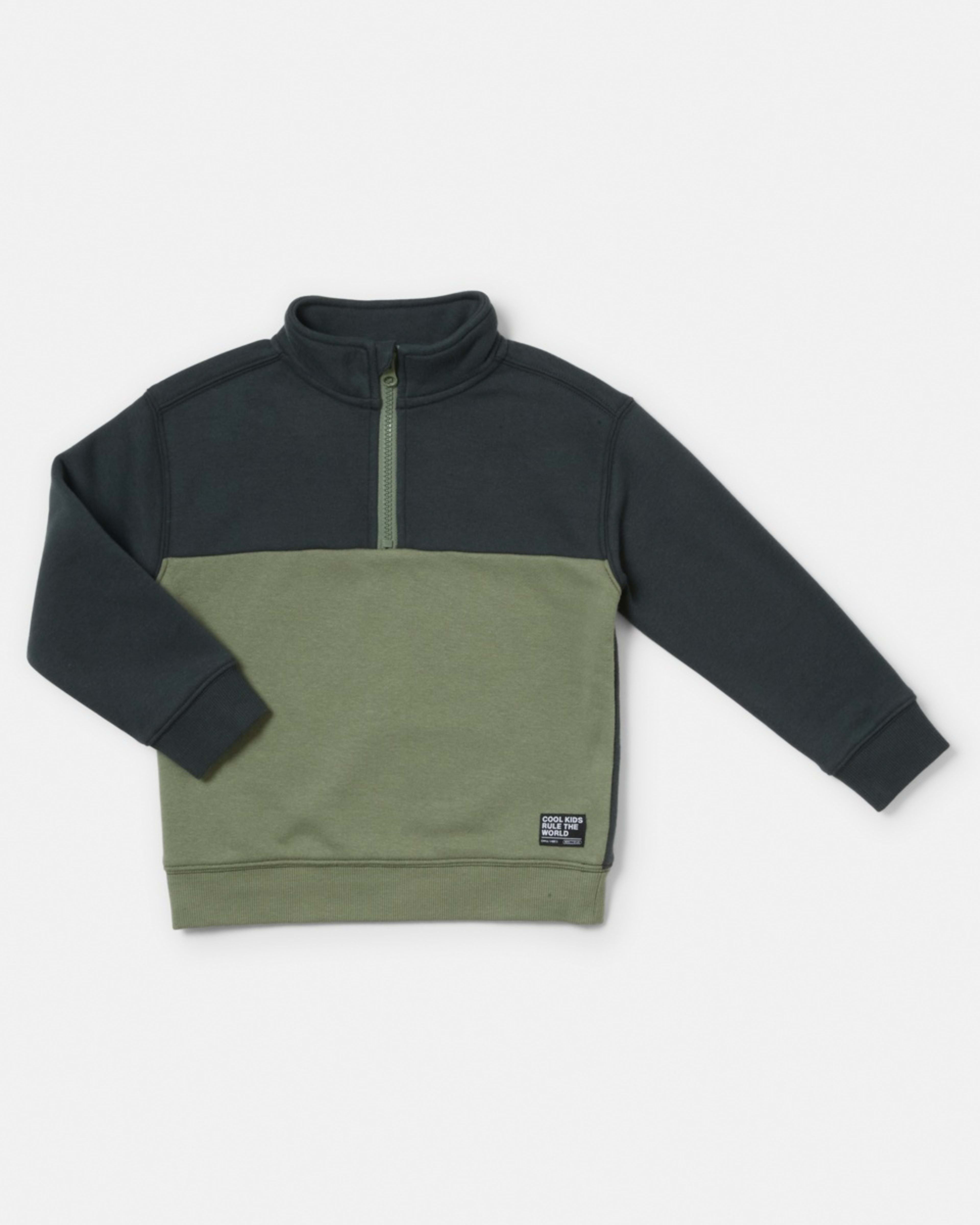 9 Quarter Zip Sweatshirt Wood Grey, 9 of 10