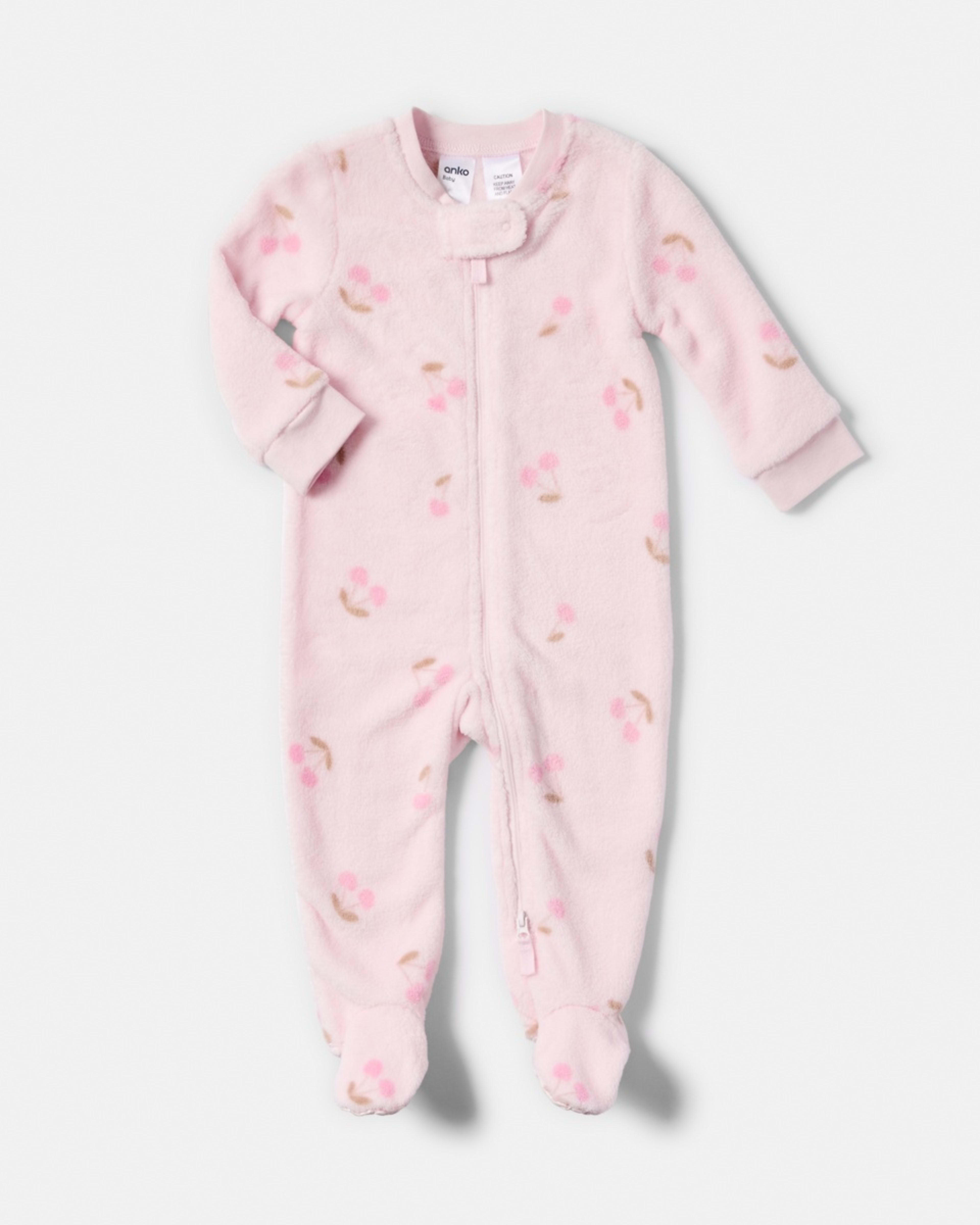 1 Fluffy Coverall Pnk Chry, 1 of 4