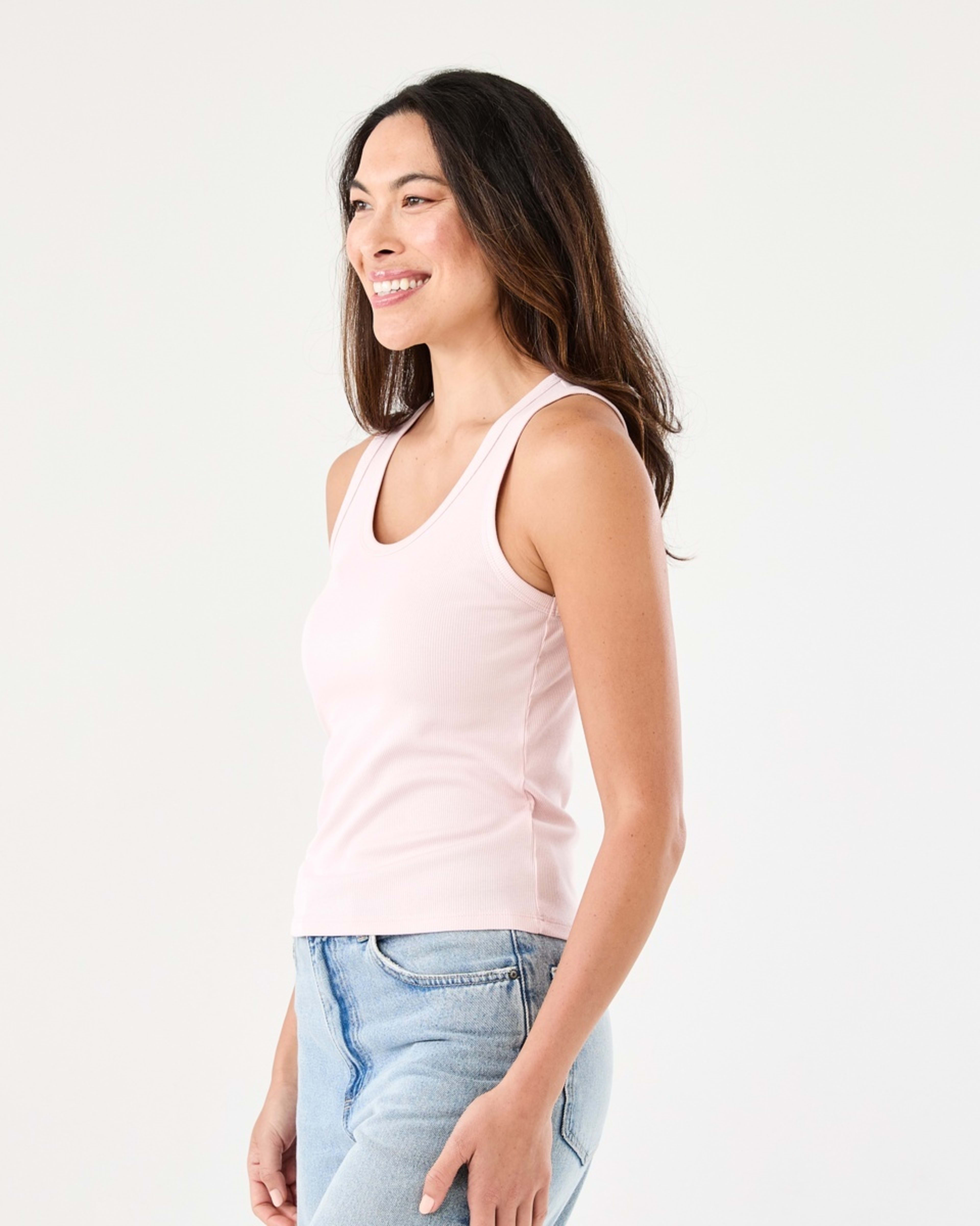 2 Sleeveless Rib Tank SOFT BLOSSOM, 2 of 5