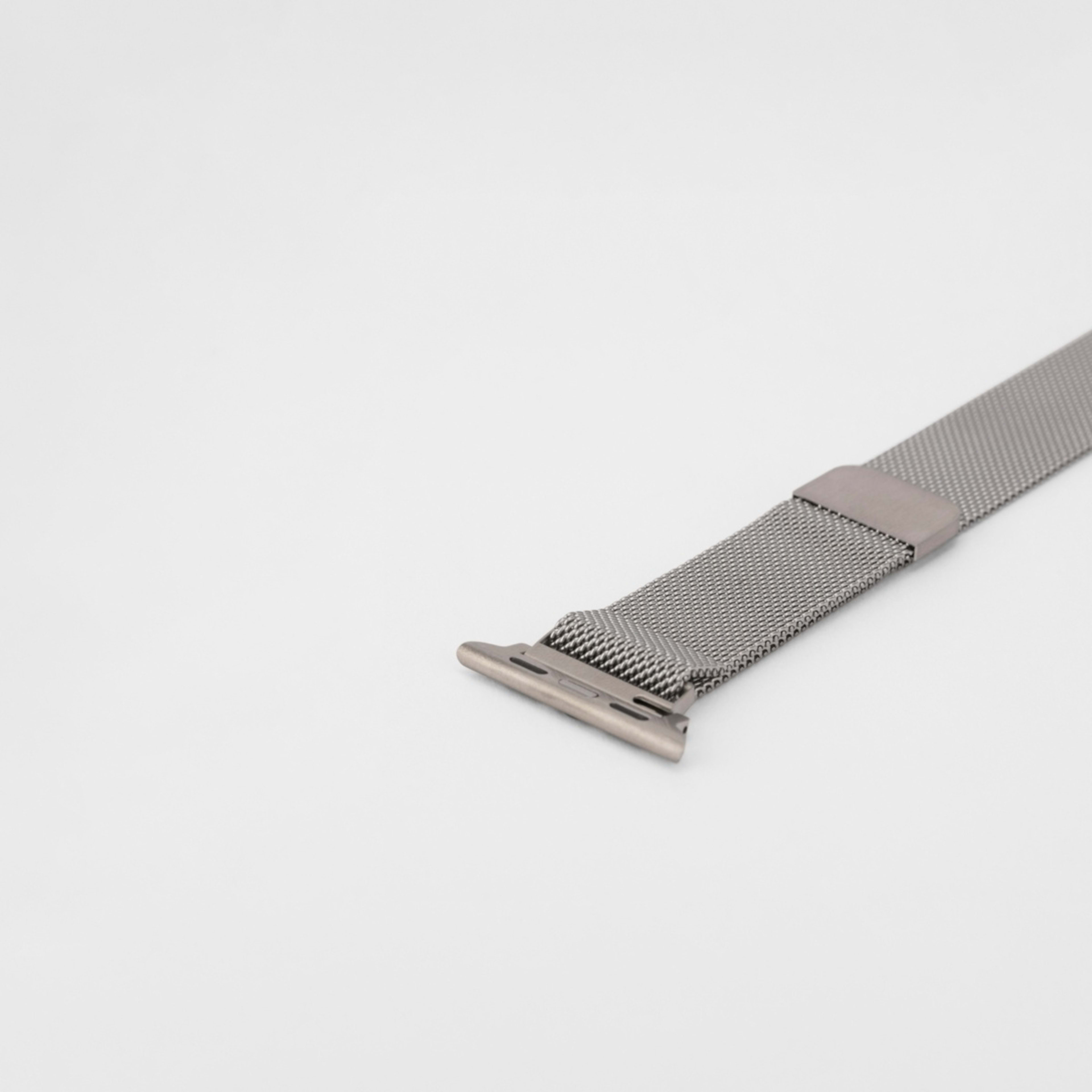 Smart Watch Strap Silver Tone Mesh Kmart