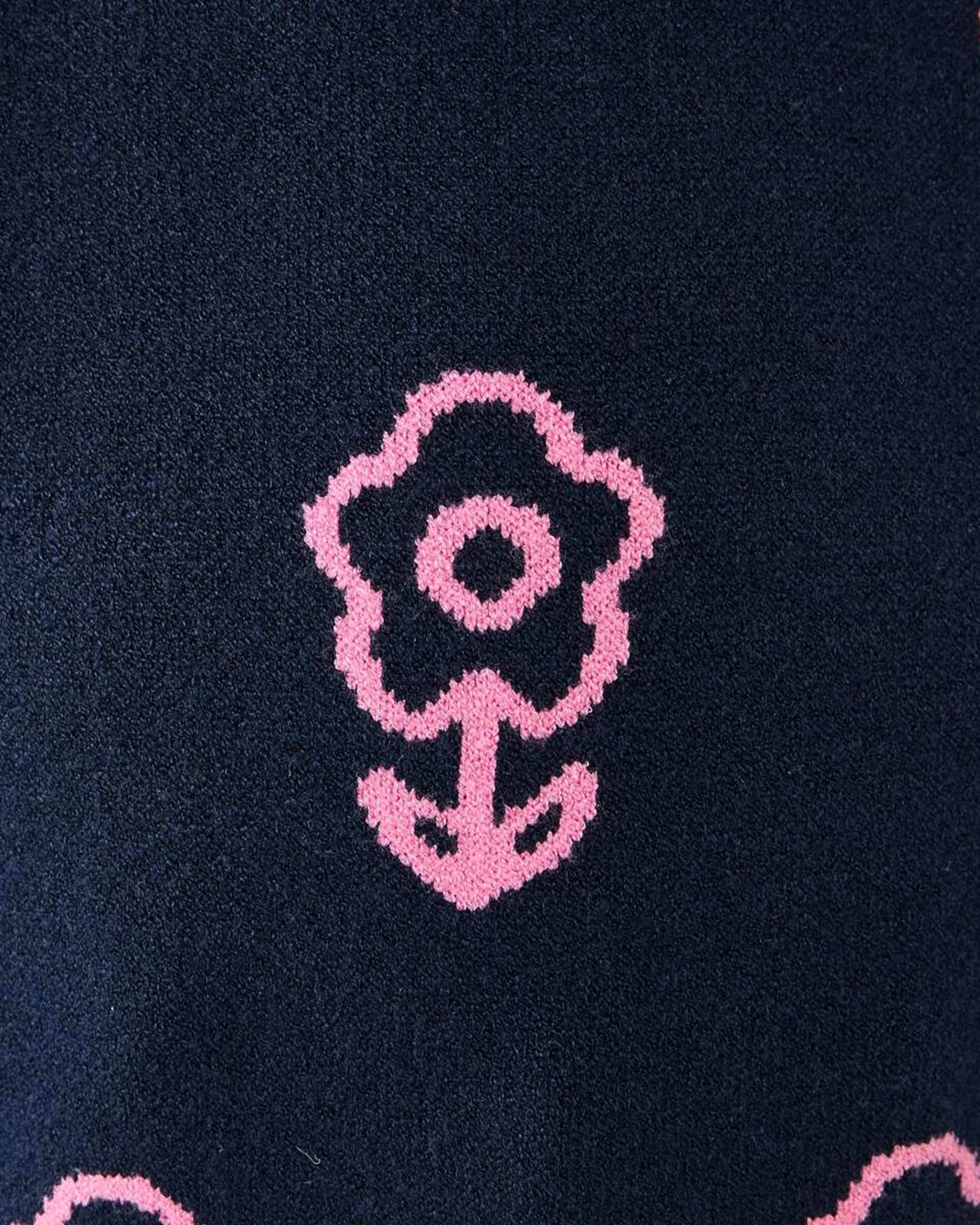 7 Jacquard Knit Jumper Nvy Flower, 7 of 9