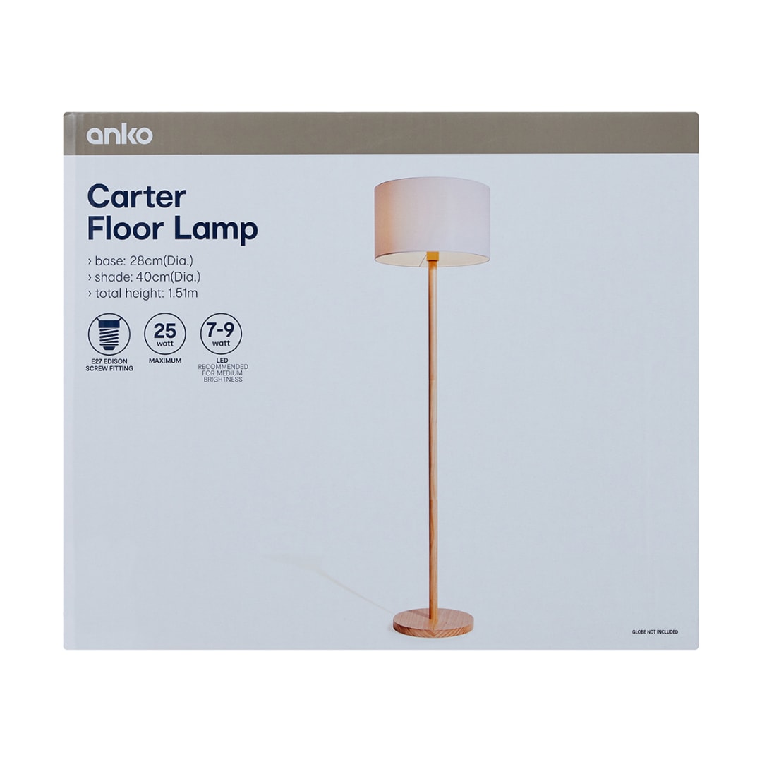 Carter Wood Floor Lamp Kmart