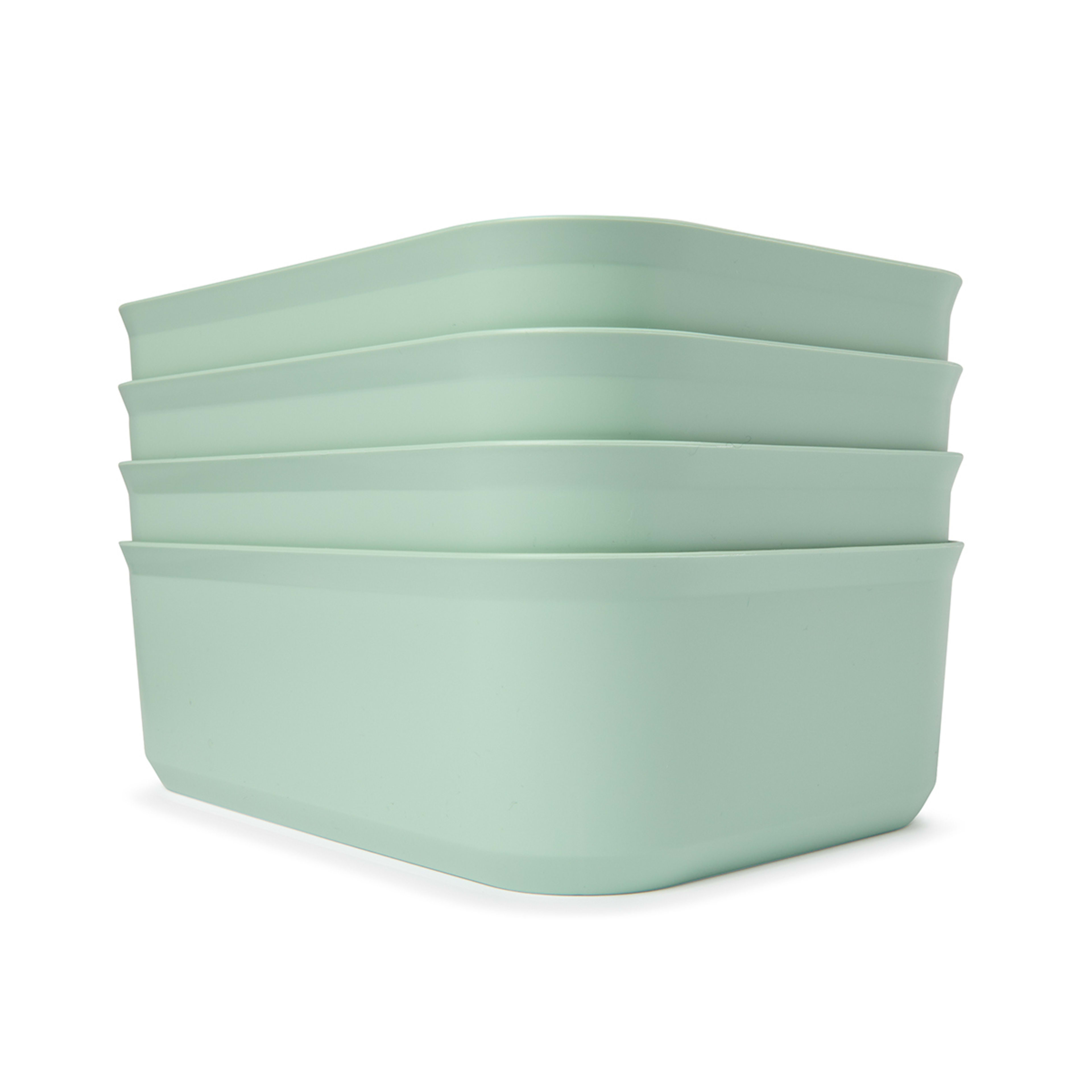 1 4 Pack 3L Utile Medium Tubs - Green
