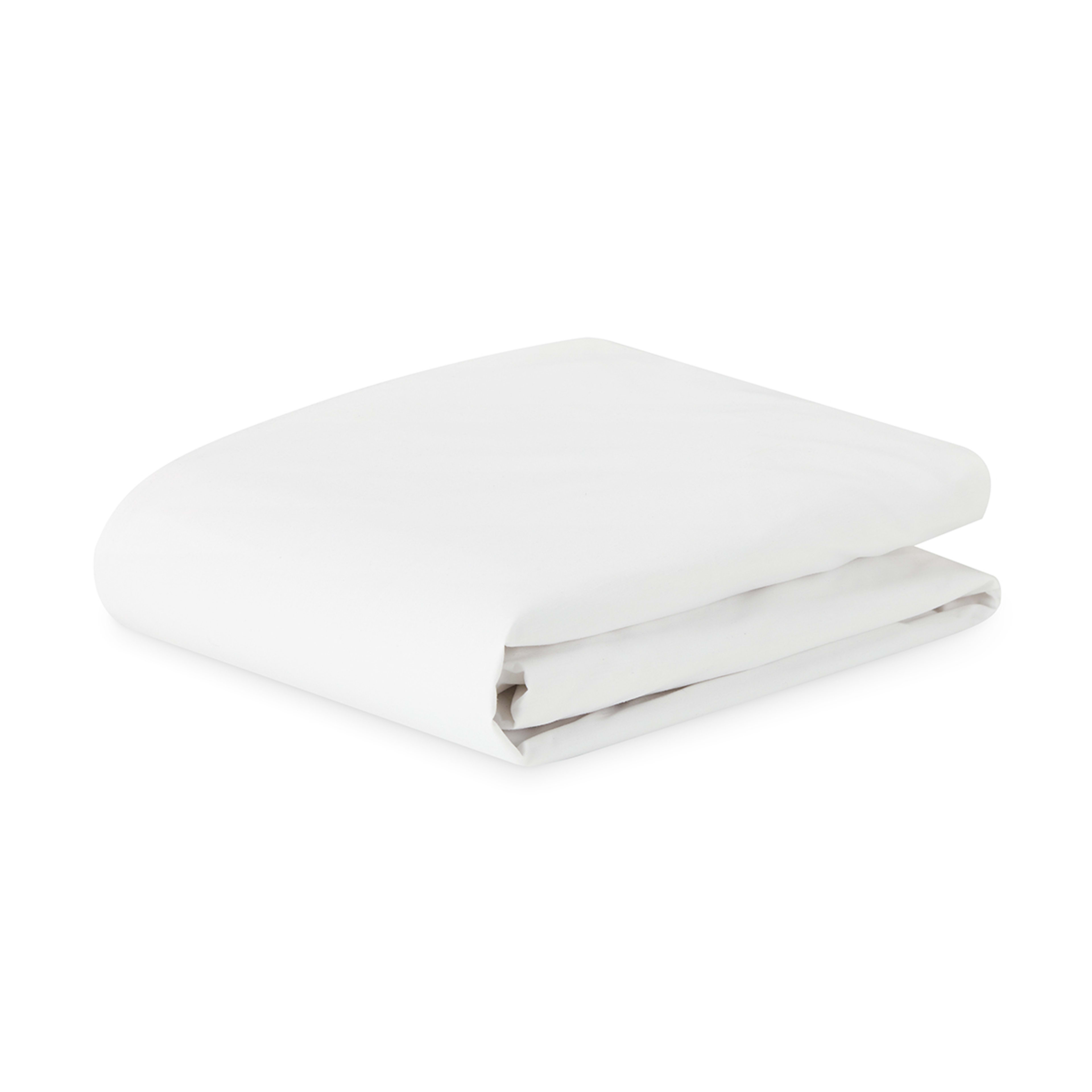 2 250 Thread Count Cotton Rich Fitted Sheet - Single Bed, White, 2 of 4
