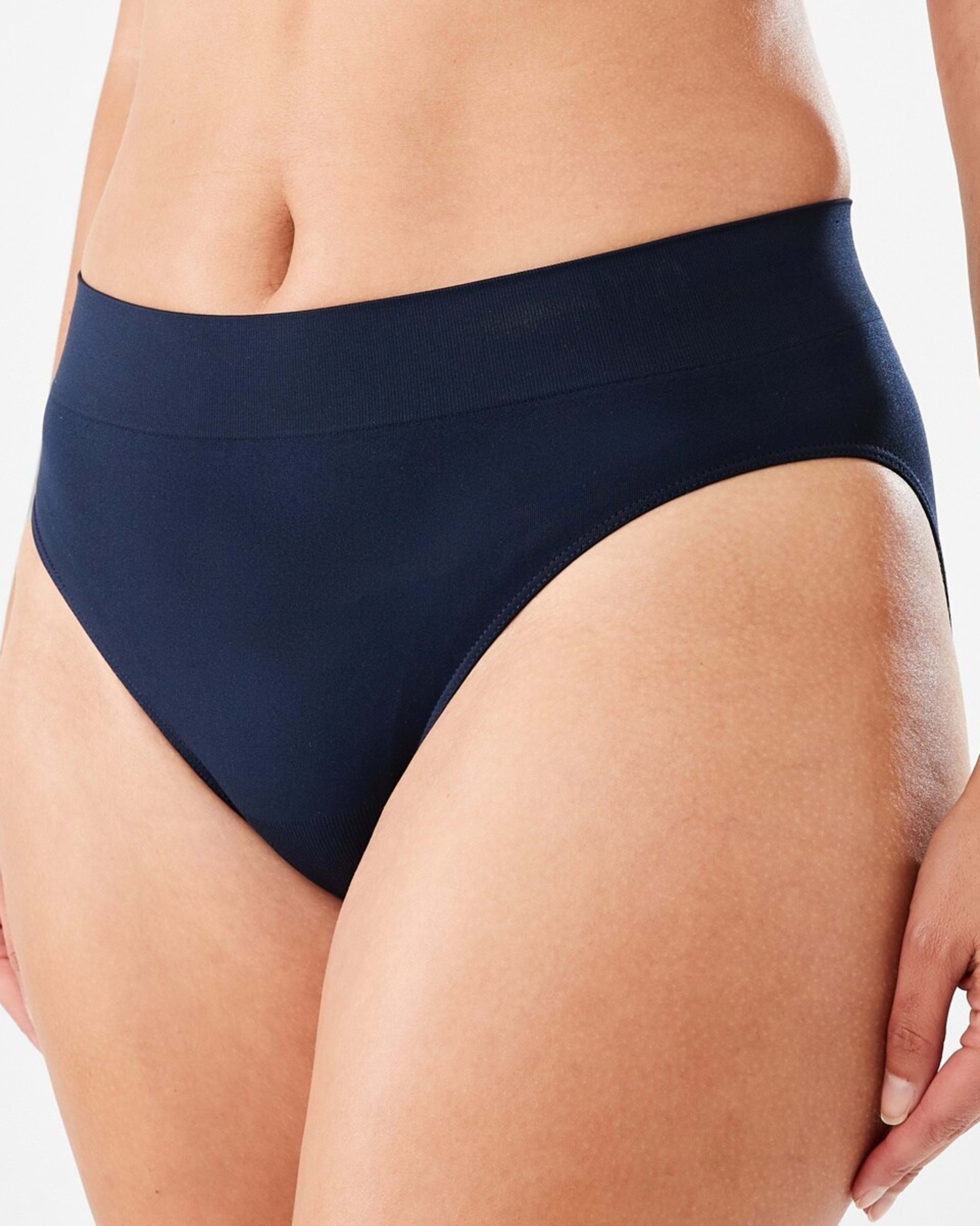 6 3 Pack Ultra Smooth Seamfree Hi-Cut Briefs HALOGEN BLUE, PINK CHALK, MIDNIGHT, 6 of 8