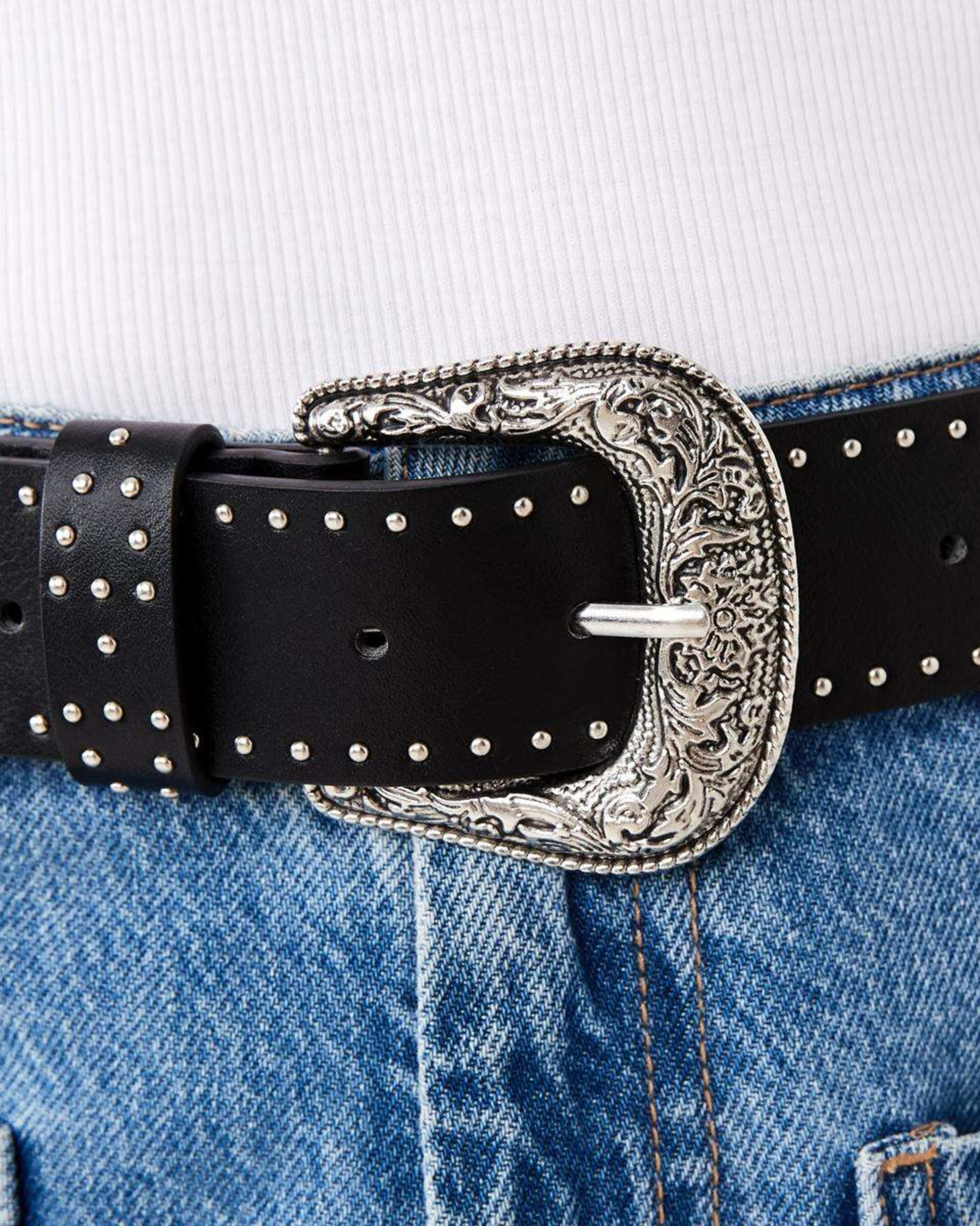 4 Western Stud Belt BLACK, 4 of 4