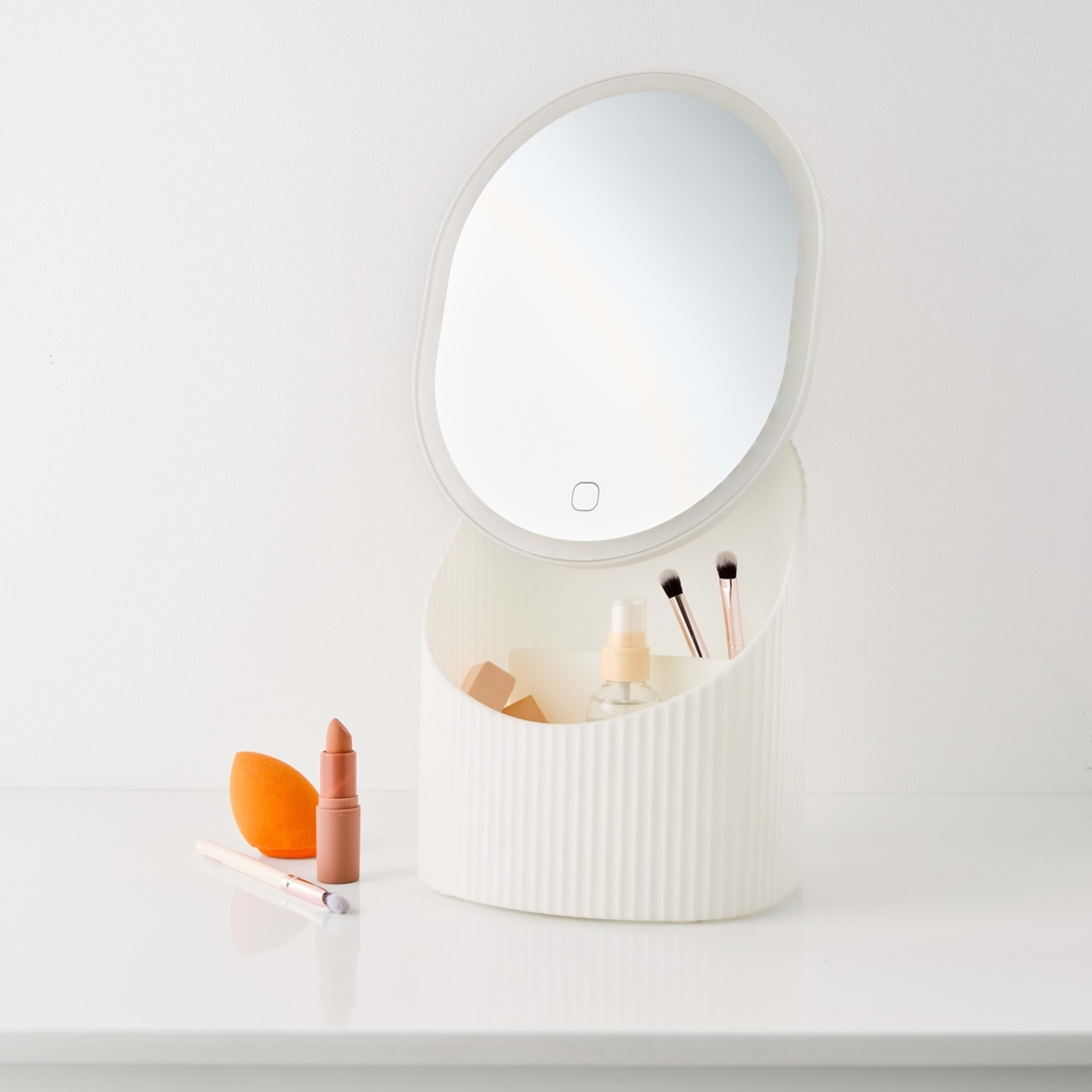 4 LED Mirror with Storage, 4 of 10
