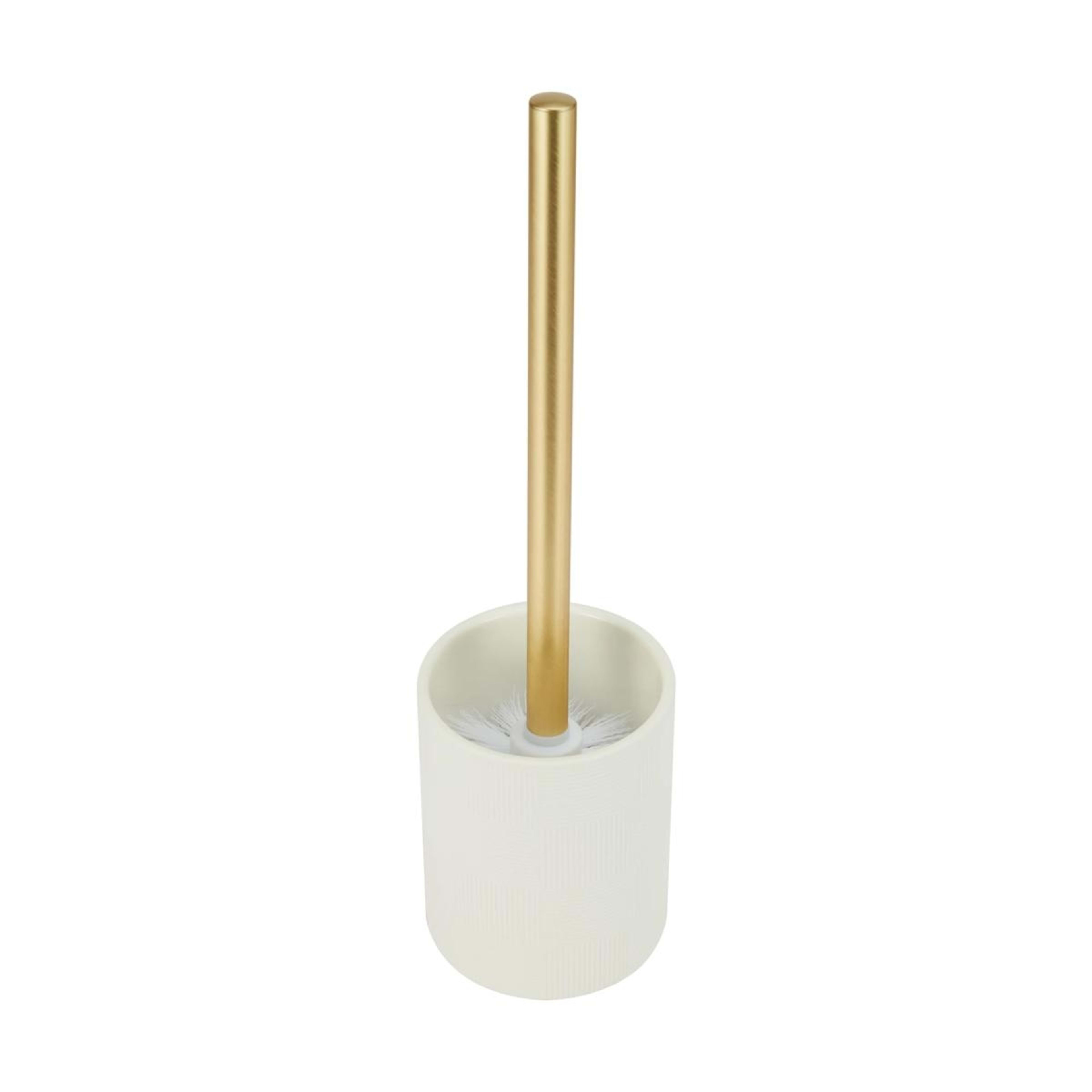1 Check Toilet Brush - White, 1 of 6