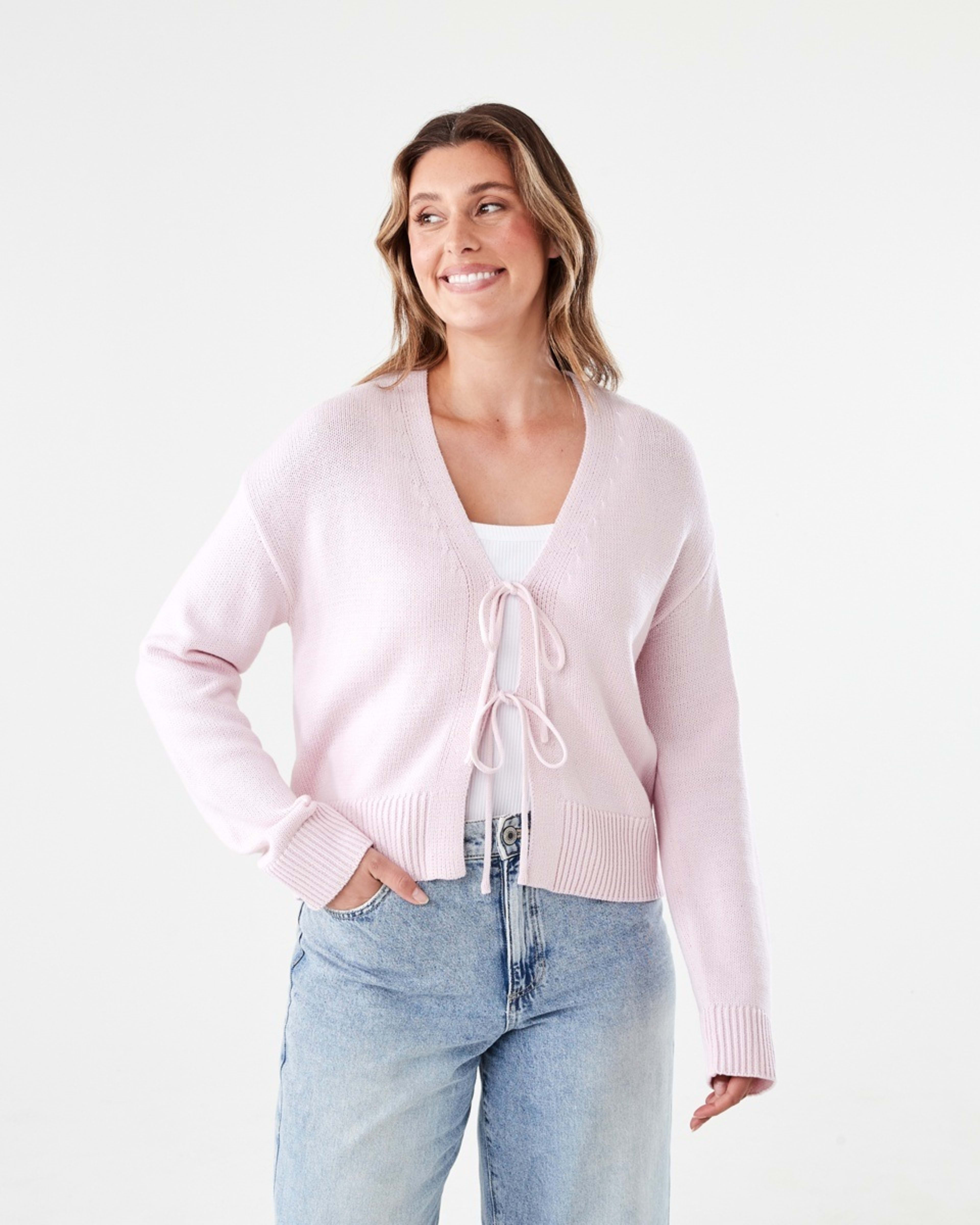 1 Tie Front Cardigan BALLERINA