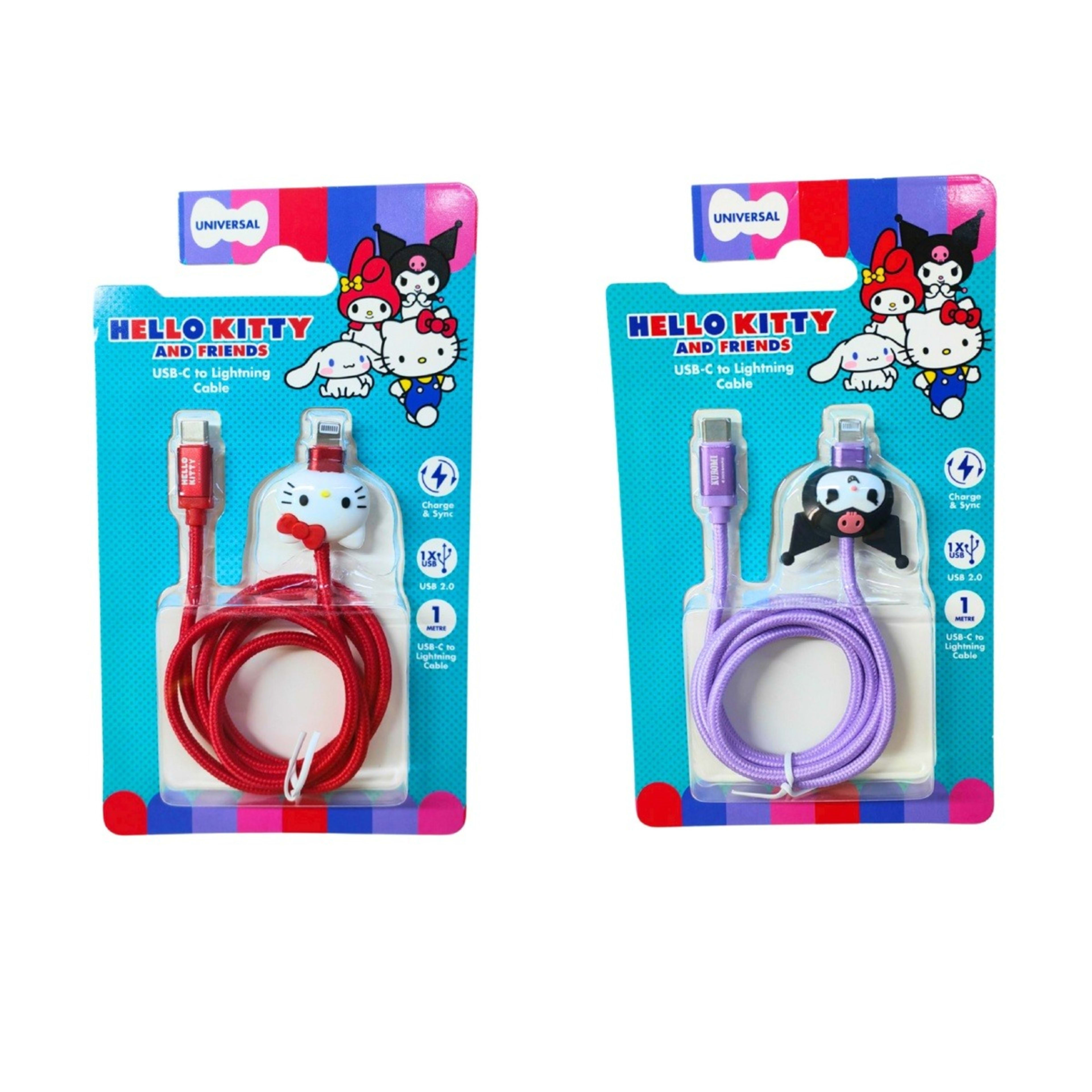1 Hello Kitty and Friends Lightning Cable - Assorted
