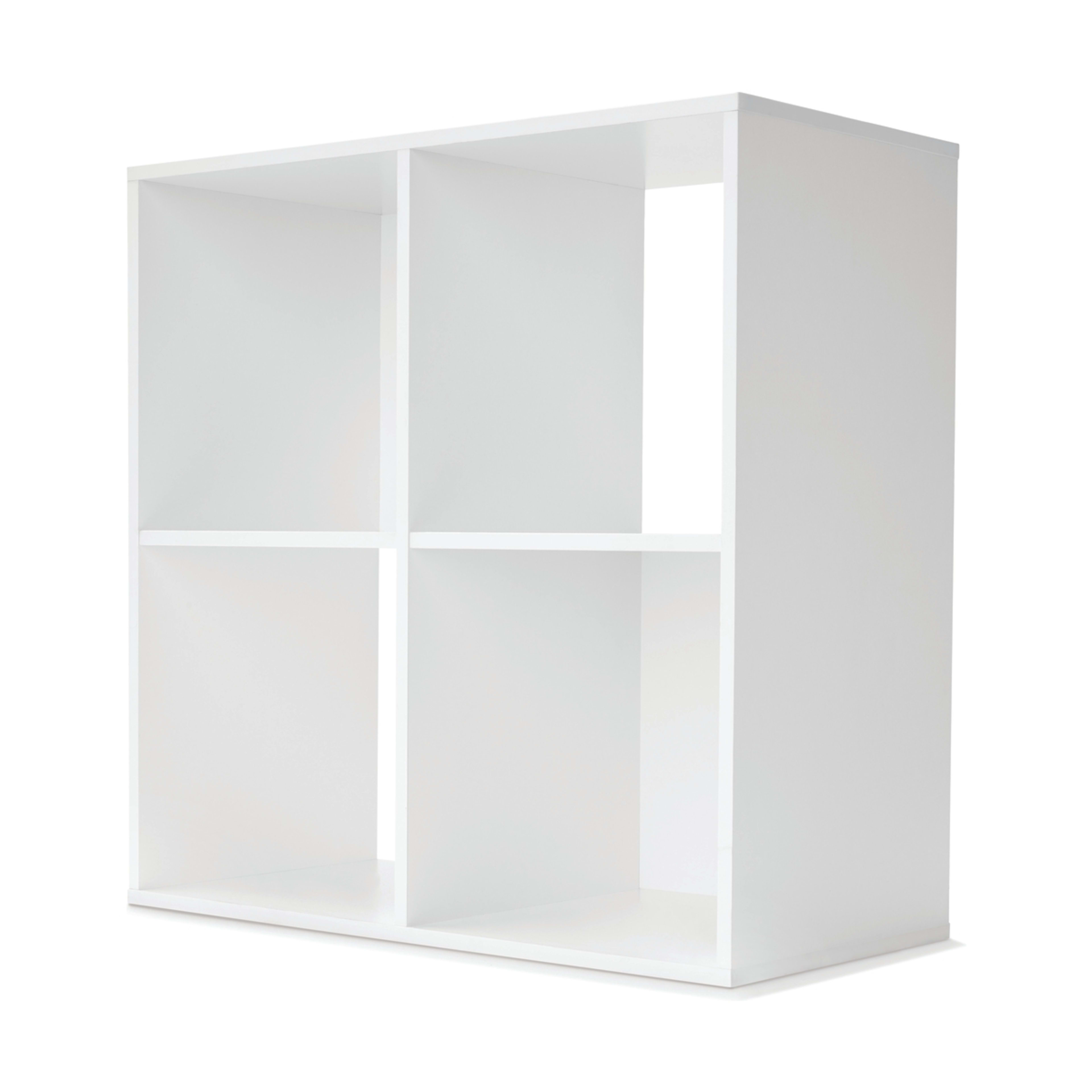 1 4 Cube Display Storage Unit - White