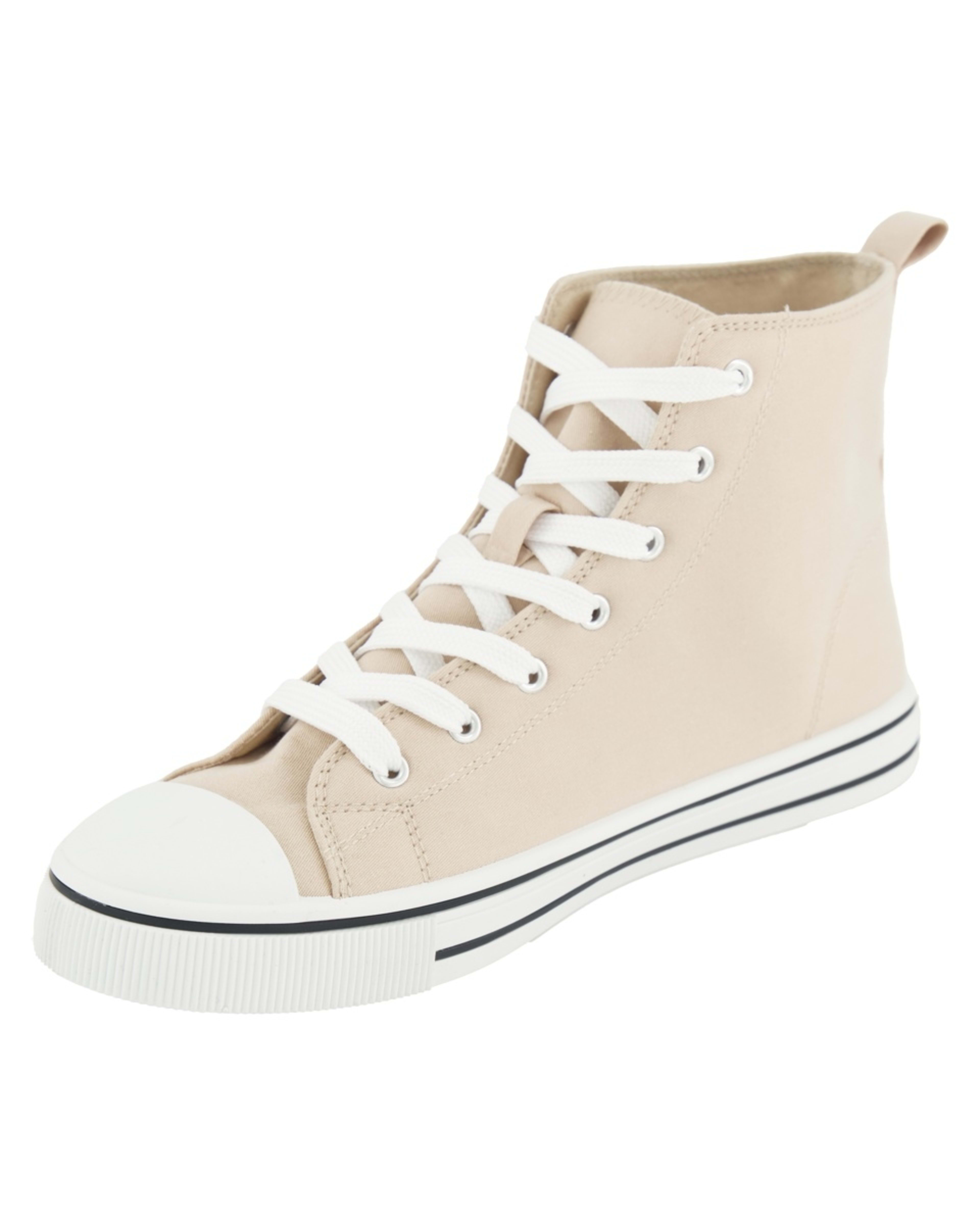 3 Canvas High Top Sneakers Bone, 3 of 5
