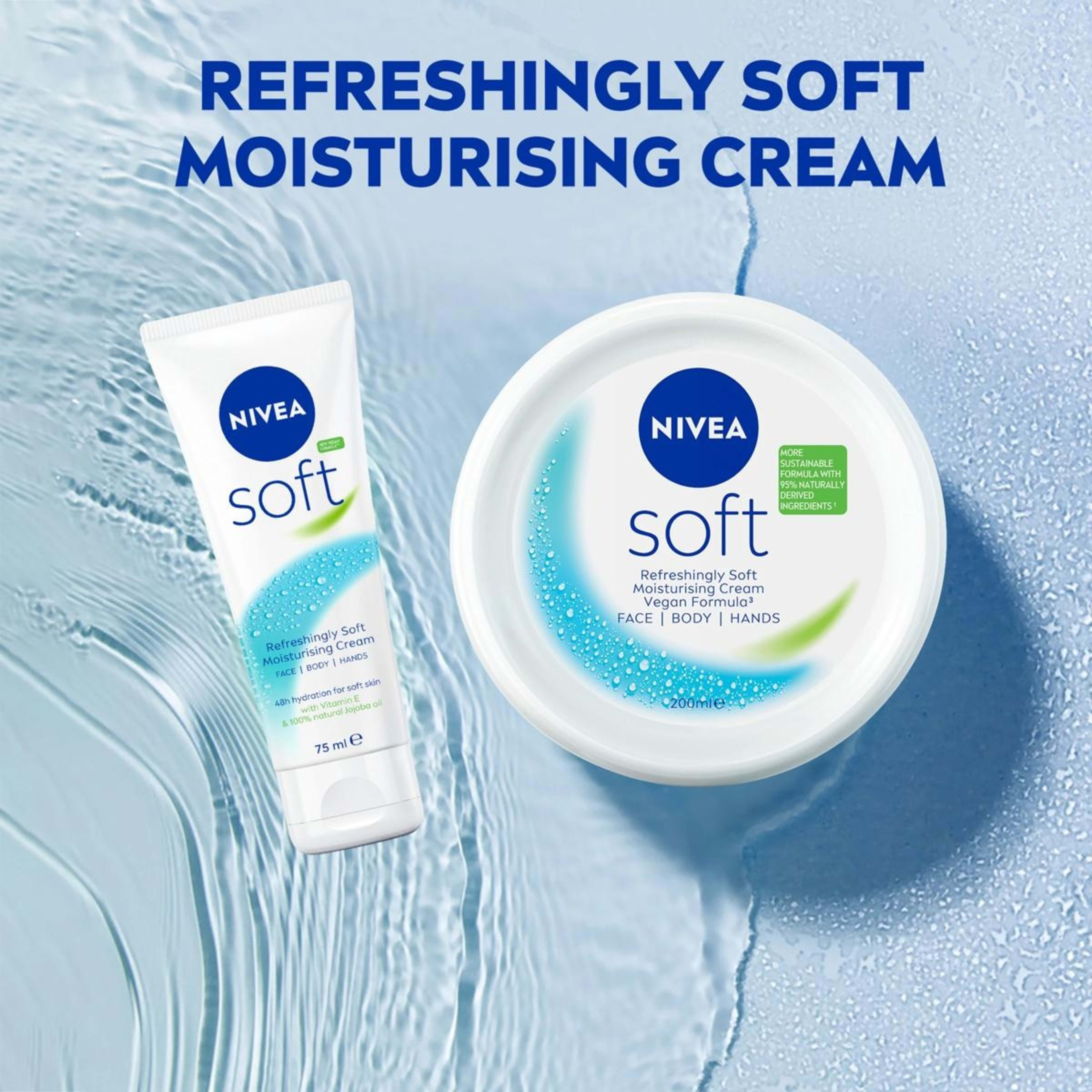 8 Nivea Soft Moisturising Cream 75ml - Jojoba Oil and Vitamin E, 8 of 8