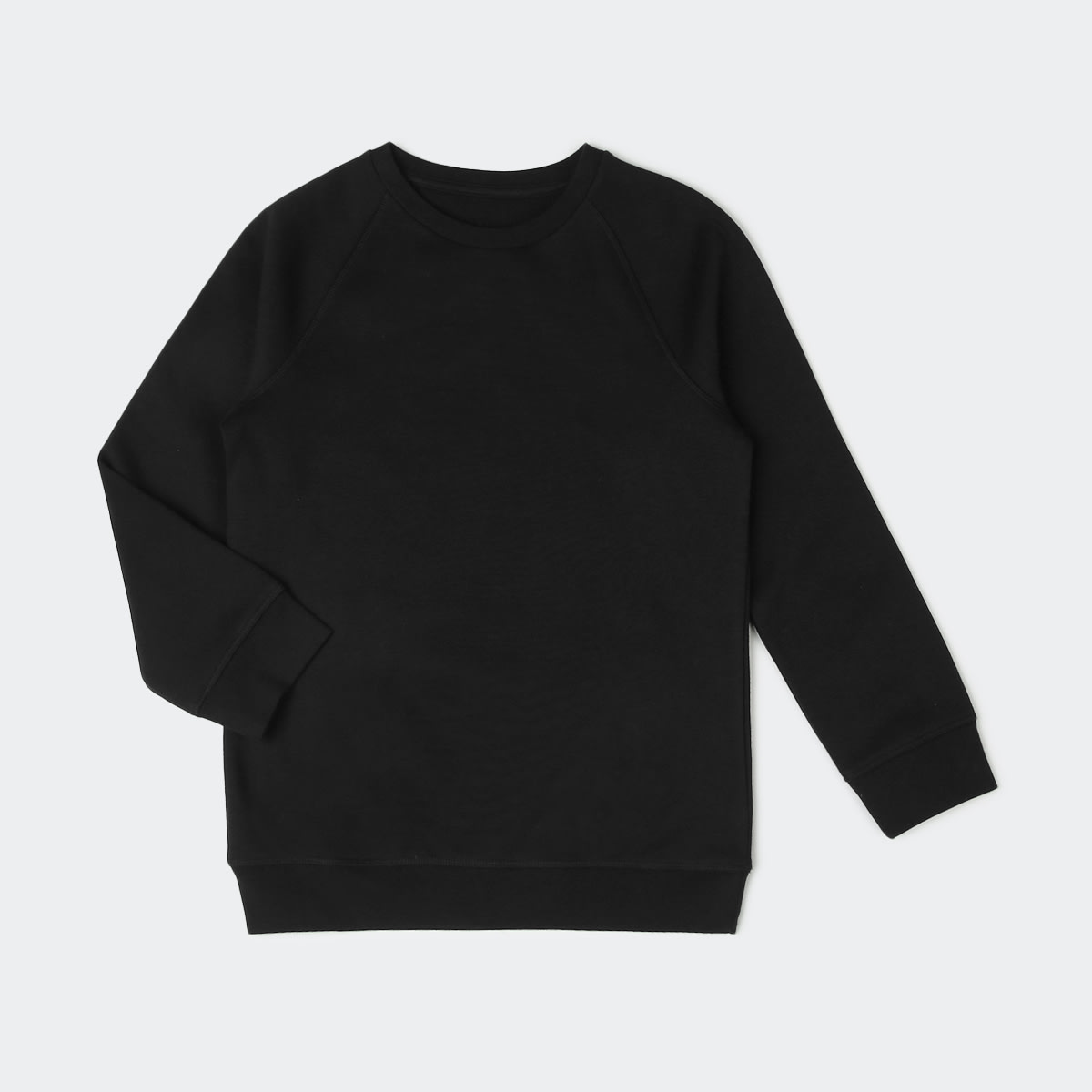 black and white crew neck sweatshirt