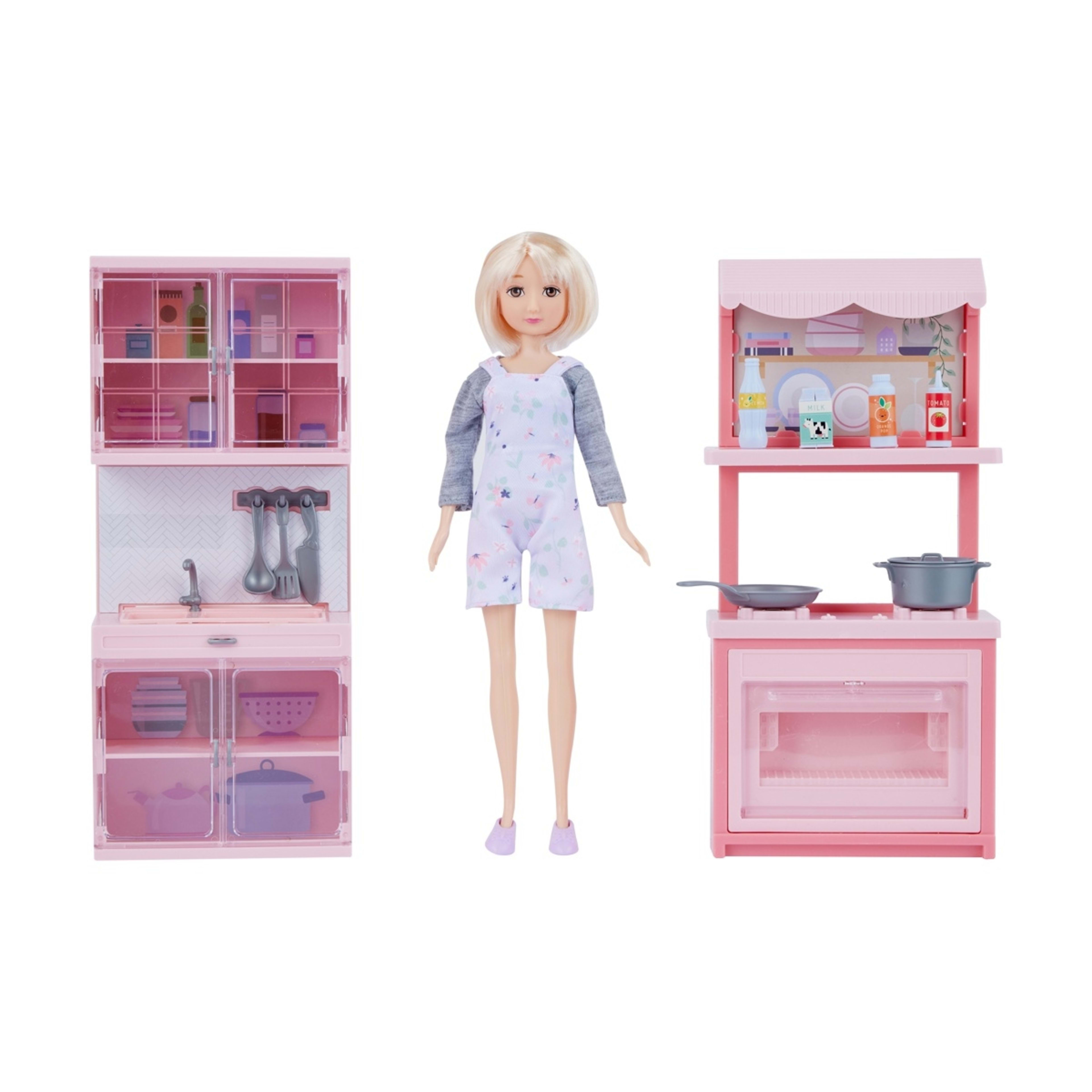 3 12 Piece Fashion Doll Kitchen Set, 3 of 10