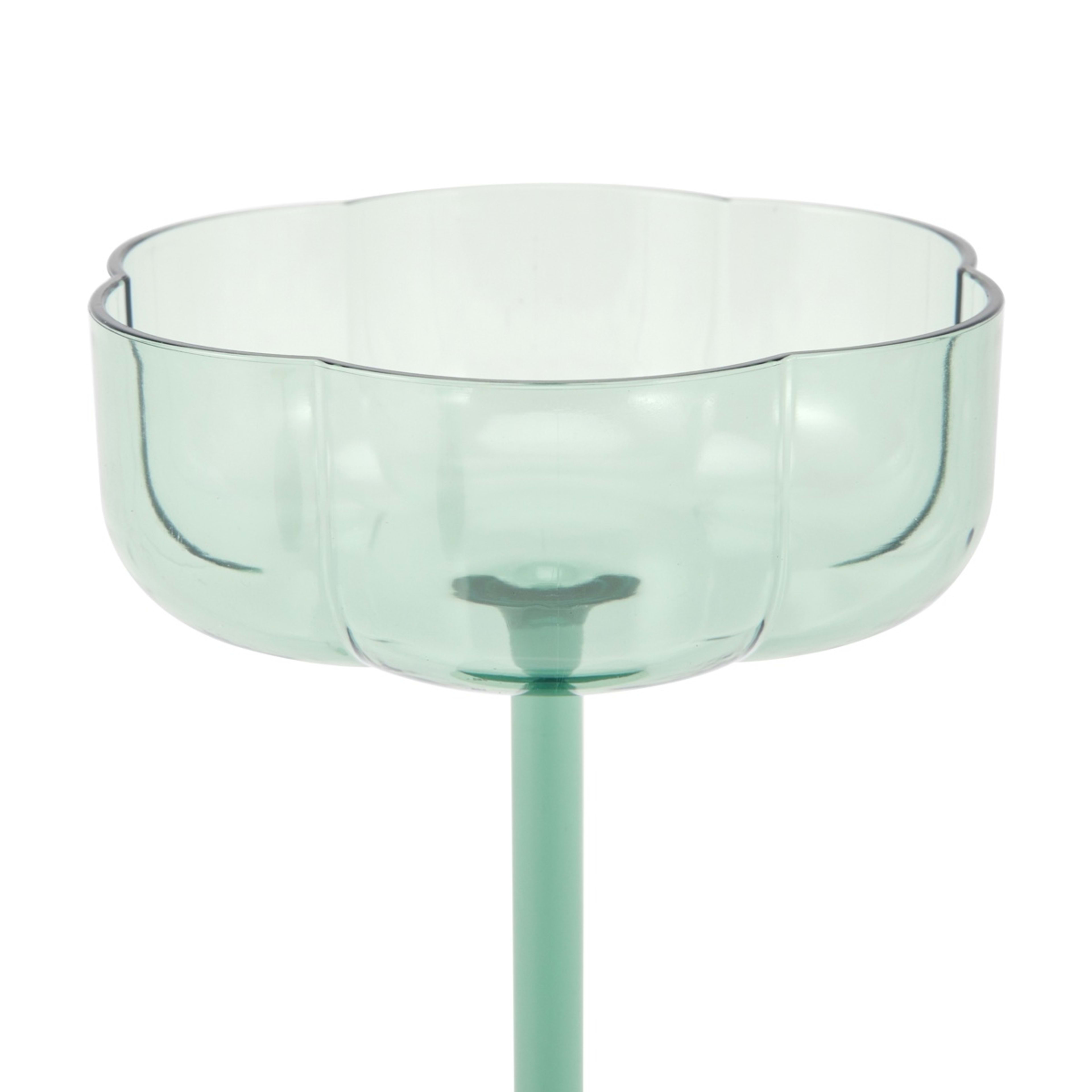 3 4 Green Acrylic Ripple Cocktail Glasses, 3 of 4