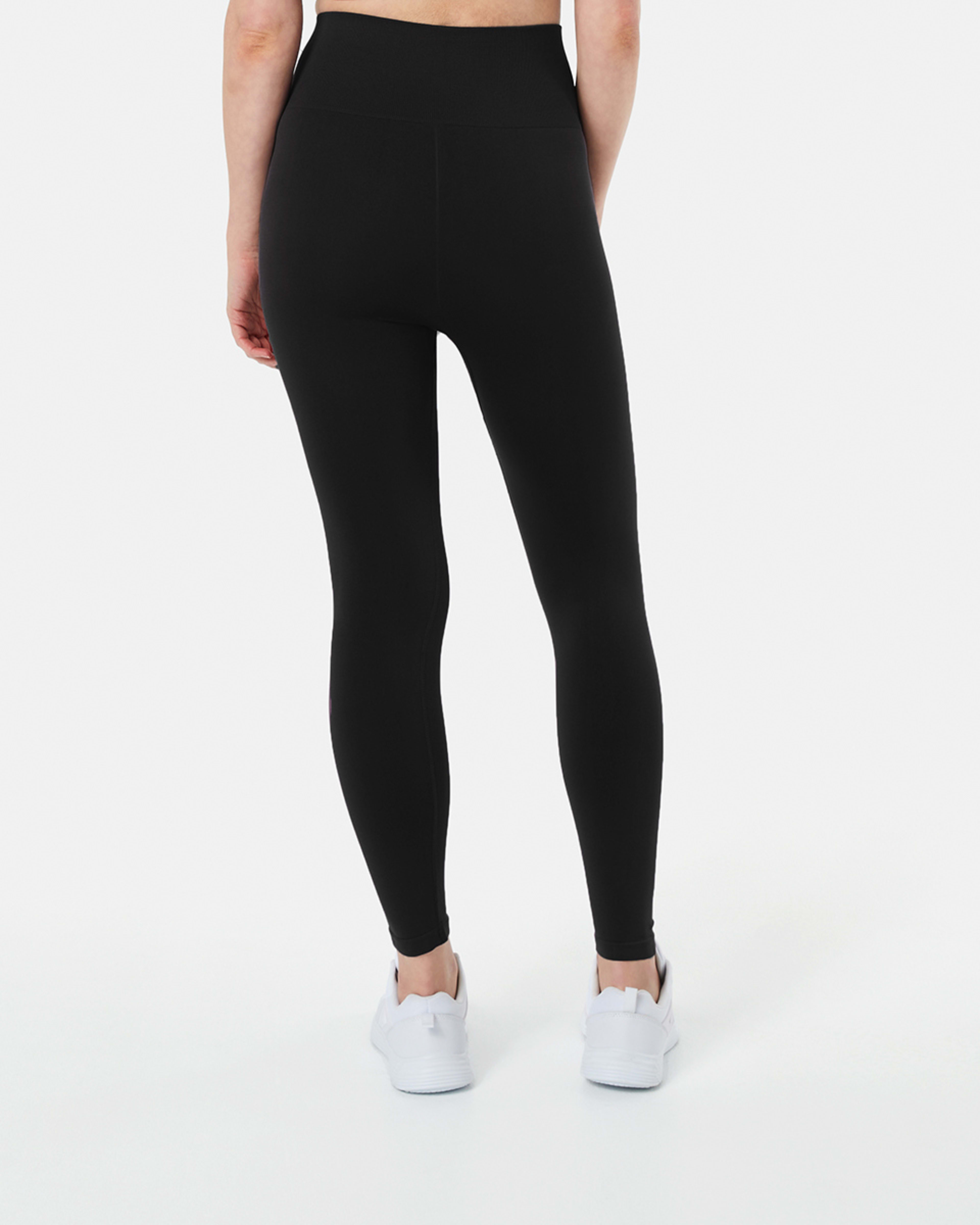 3 Active Womens Full Length Seamfree Table Studio Leggings Black, 3 of 5
