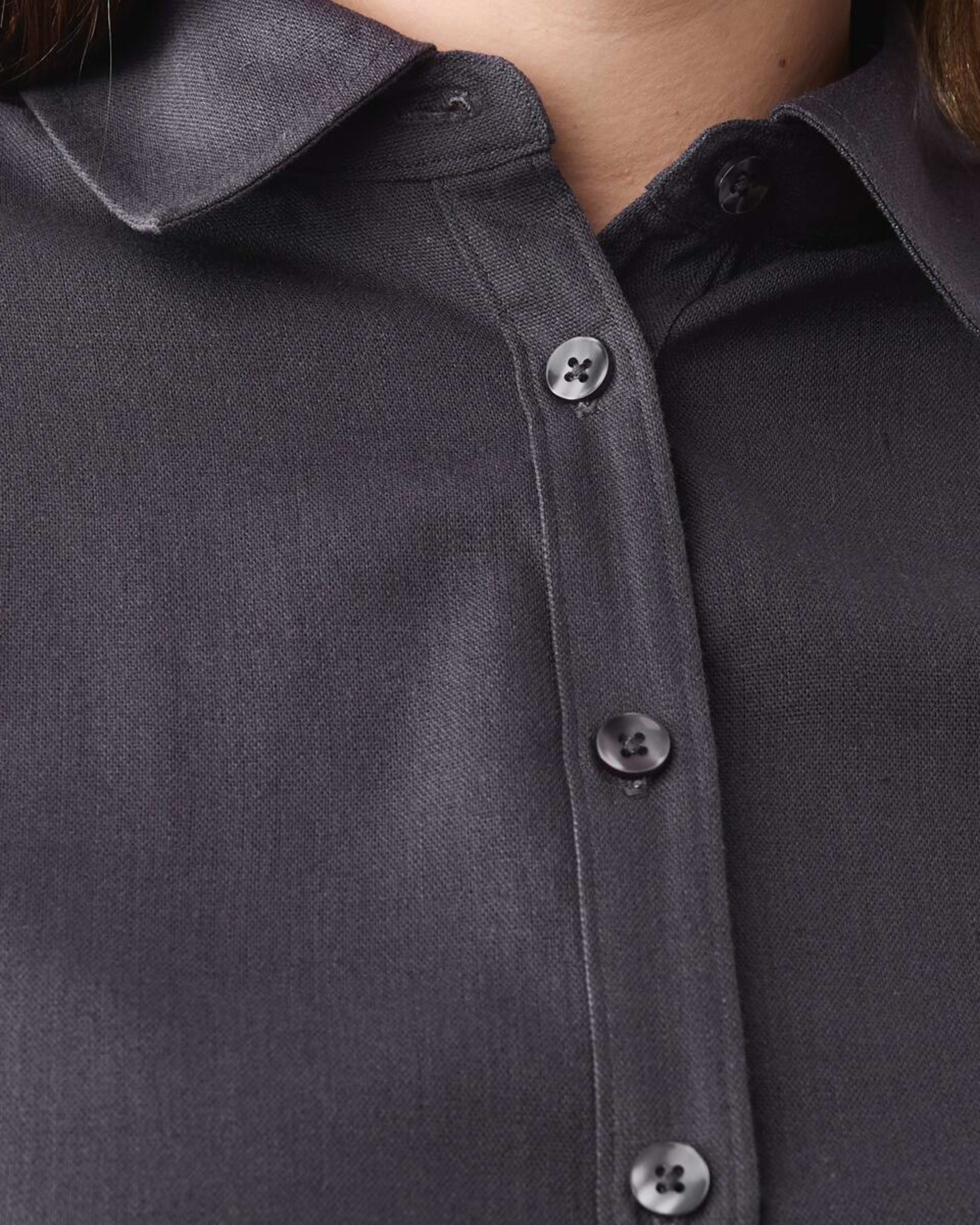 5 Curve Long Sleeve Linen Shirt Nine Navy, 5 of 5