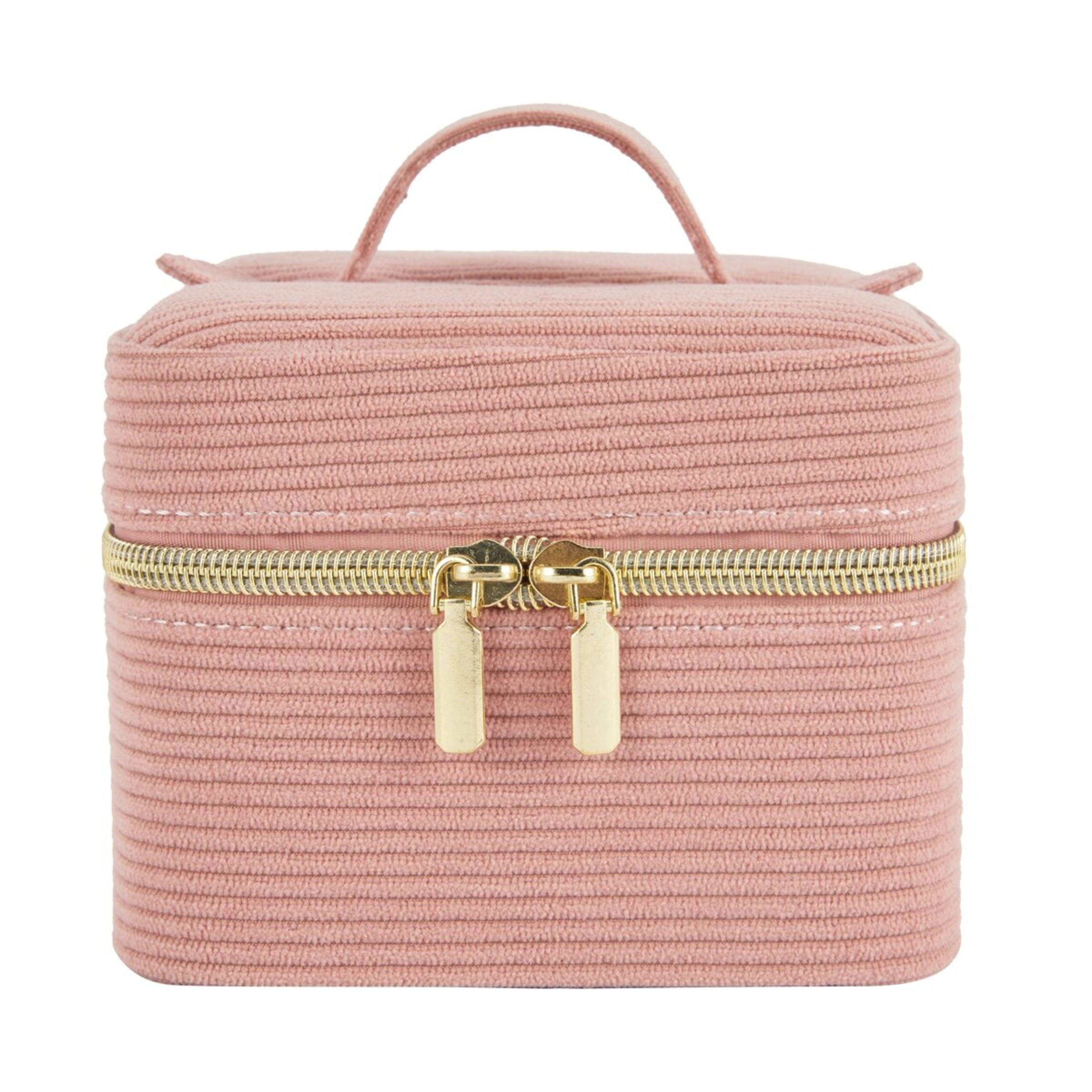 2 Pink Corduroy Square Jewellery Box, 2 of 9