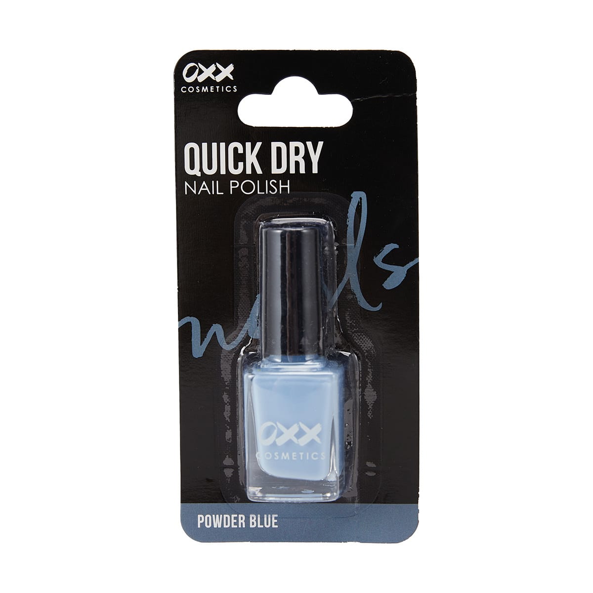OXX Cosmetics Quick Dry Nail Polish Powder Blue Kmart