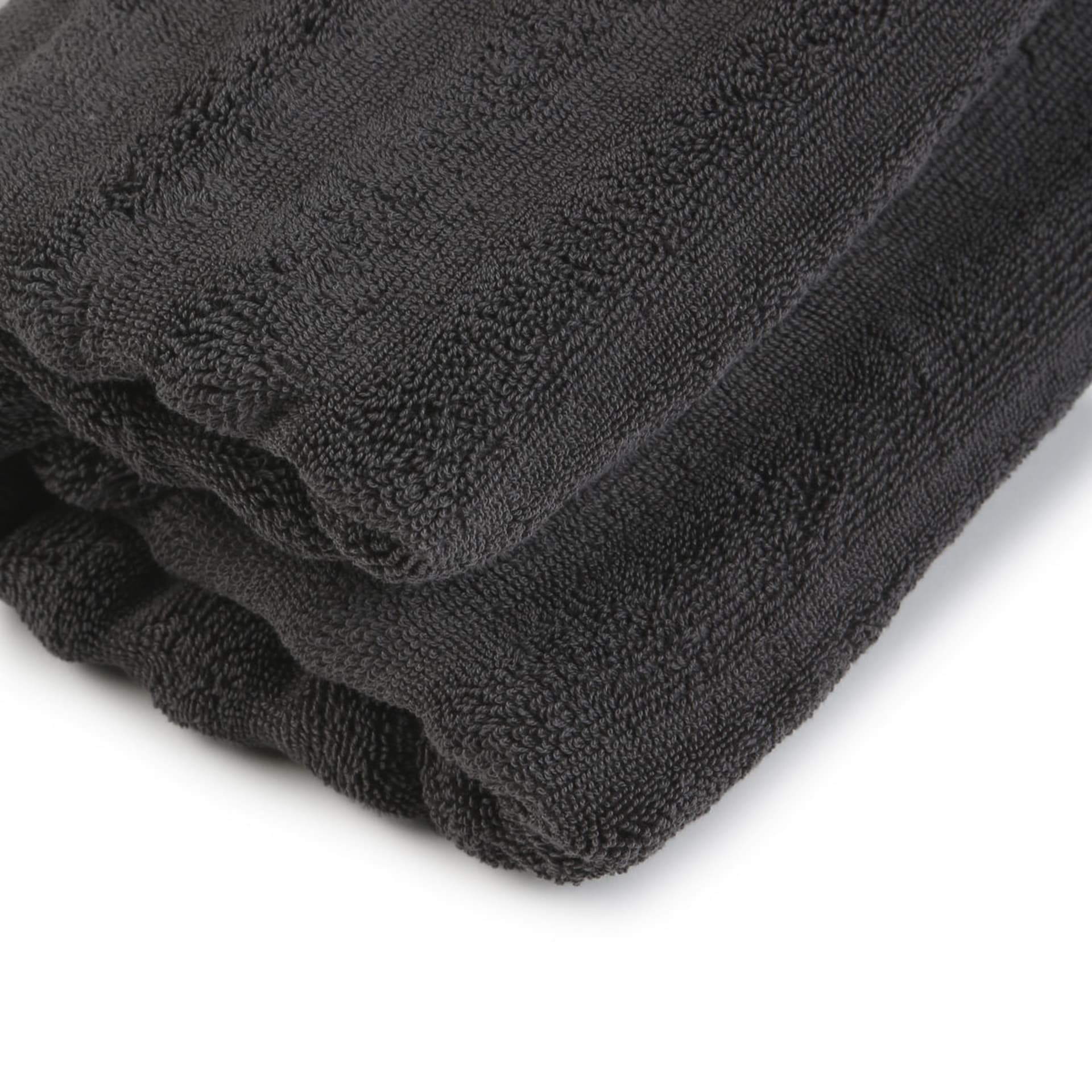 Thick Ribbed Australian Cotton Bath Towel Grey Kmart NZ