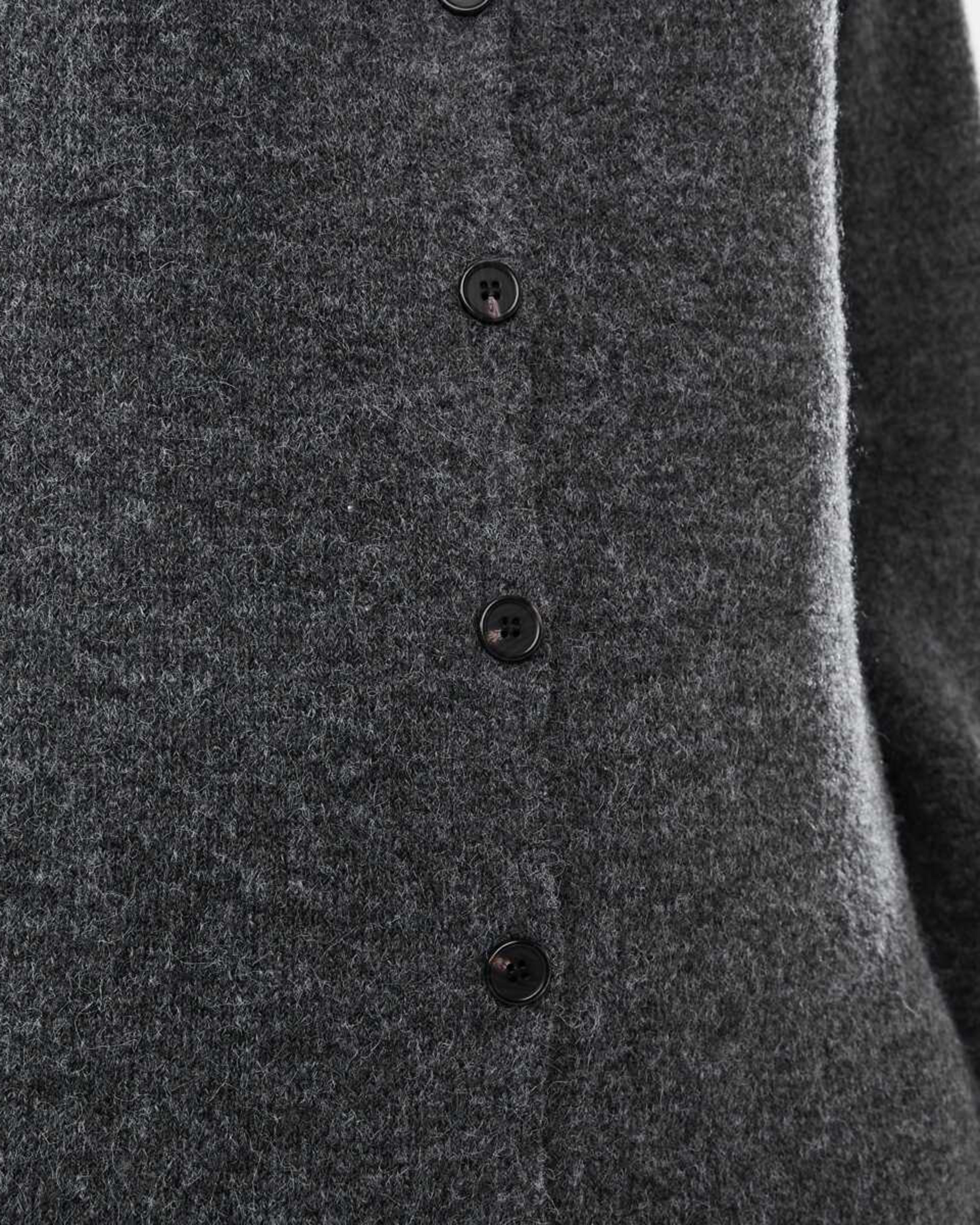 6 Long Sleeve Cardigan Knit Midi Dress Gry Chmrle, 6 of 6