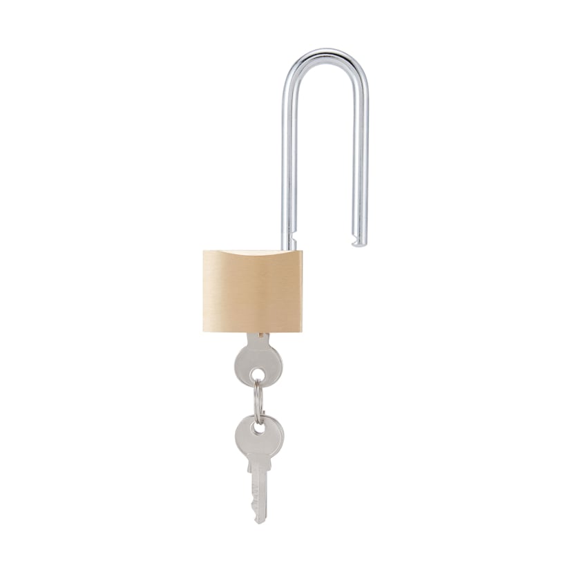 38mm Long Shackle Brass Padlock Kmart