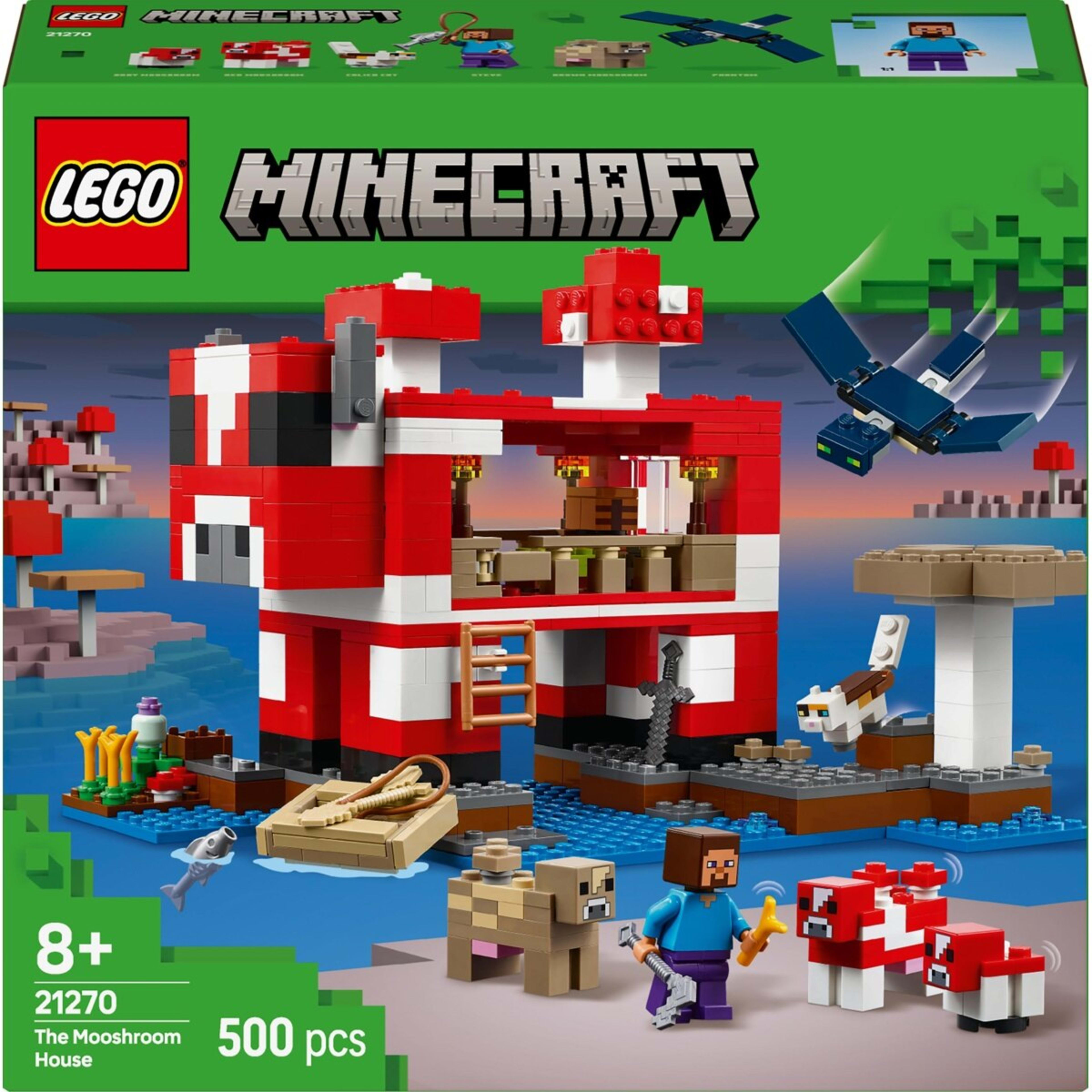 1 LEGO Minecraft The Mooshroom House 21270, 1 of 10