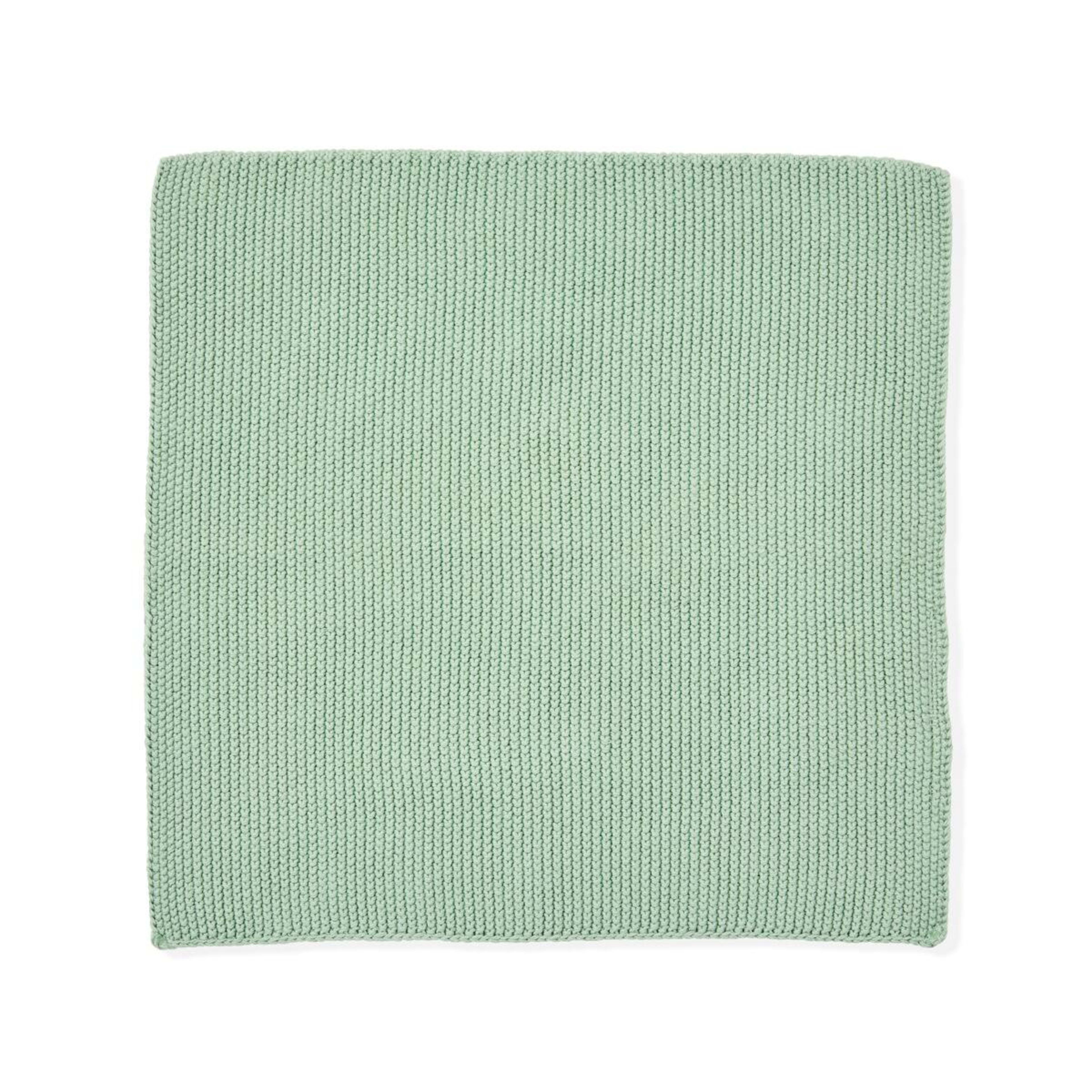 4 Pack of 3 Knitted Dish Cloths - Green, 4 of 5