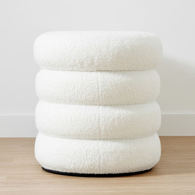 Boucle Storage Bench Kmart