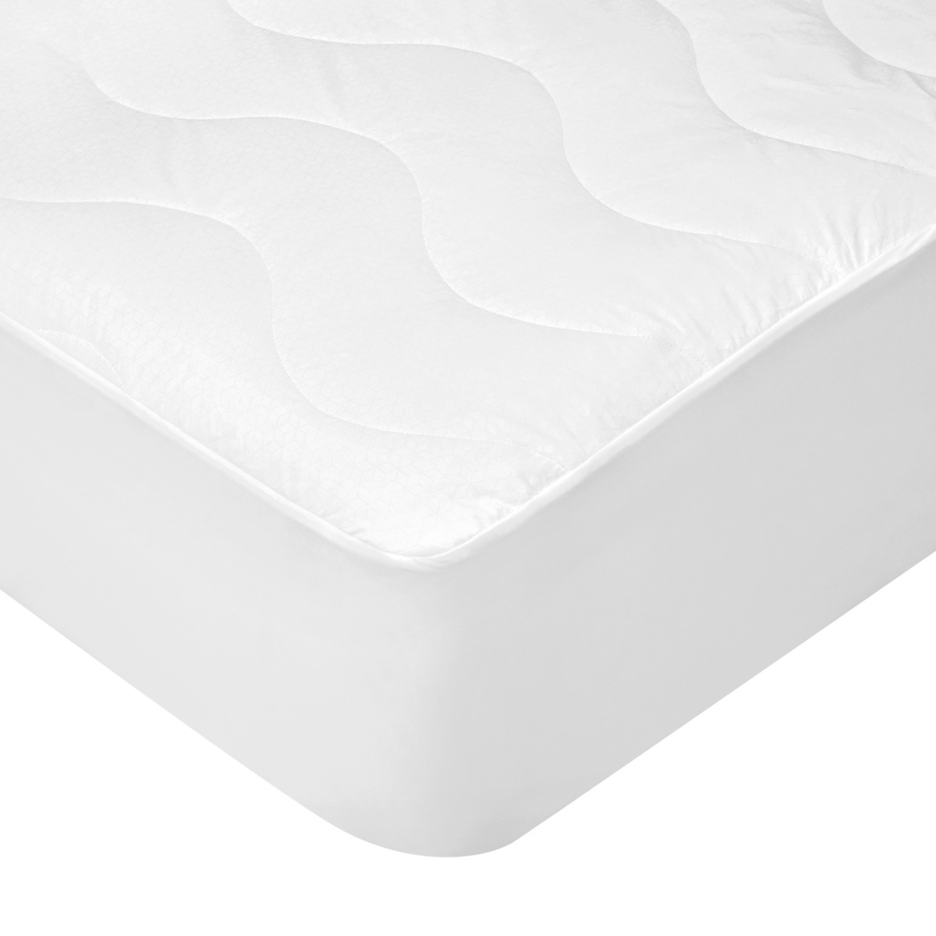4 Cooling Mattress Protector with Skirt - King Bed, White, 4 of 4