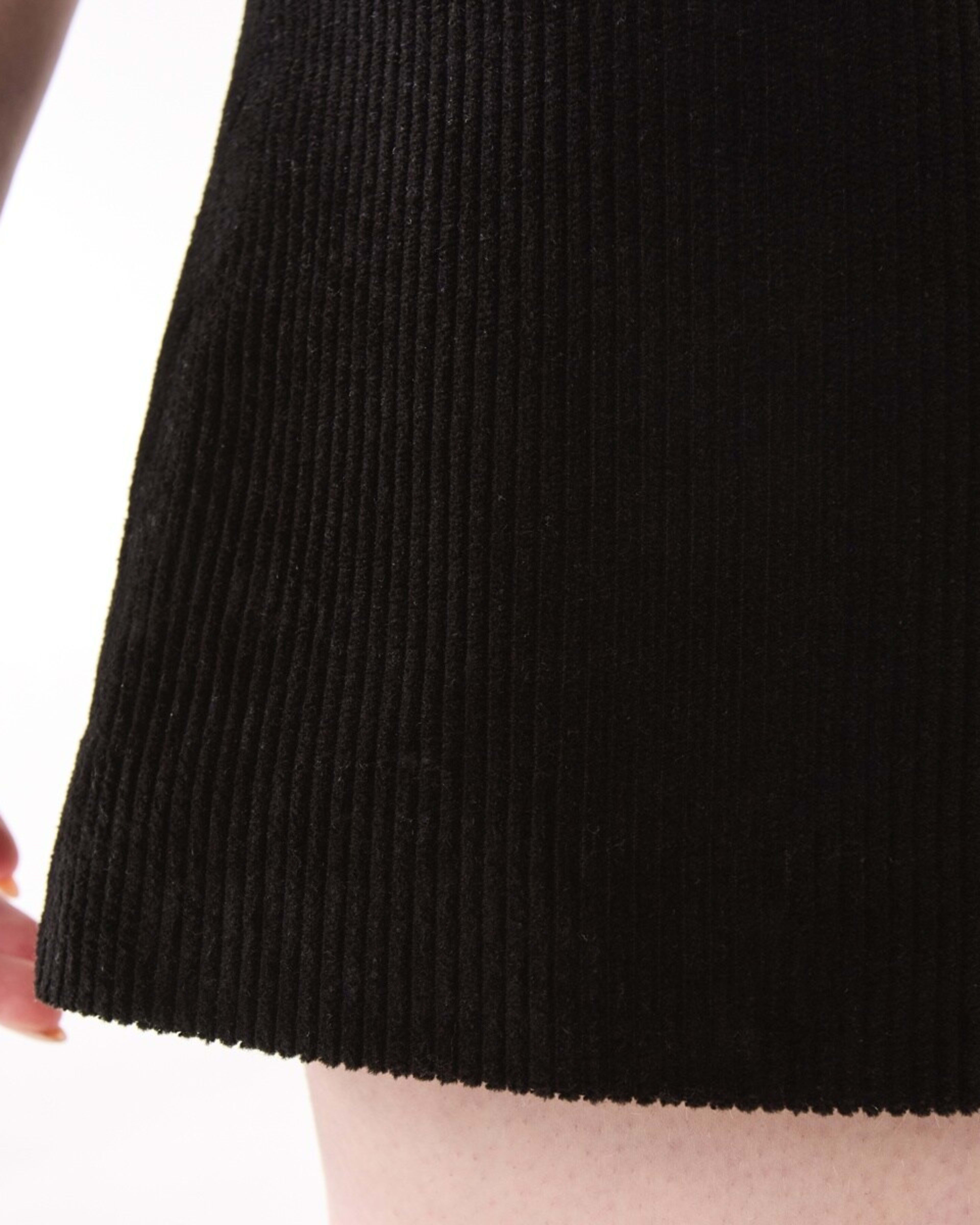 5 Corduroy Mini Skirt Black, 5 of 6