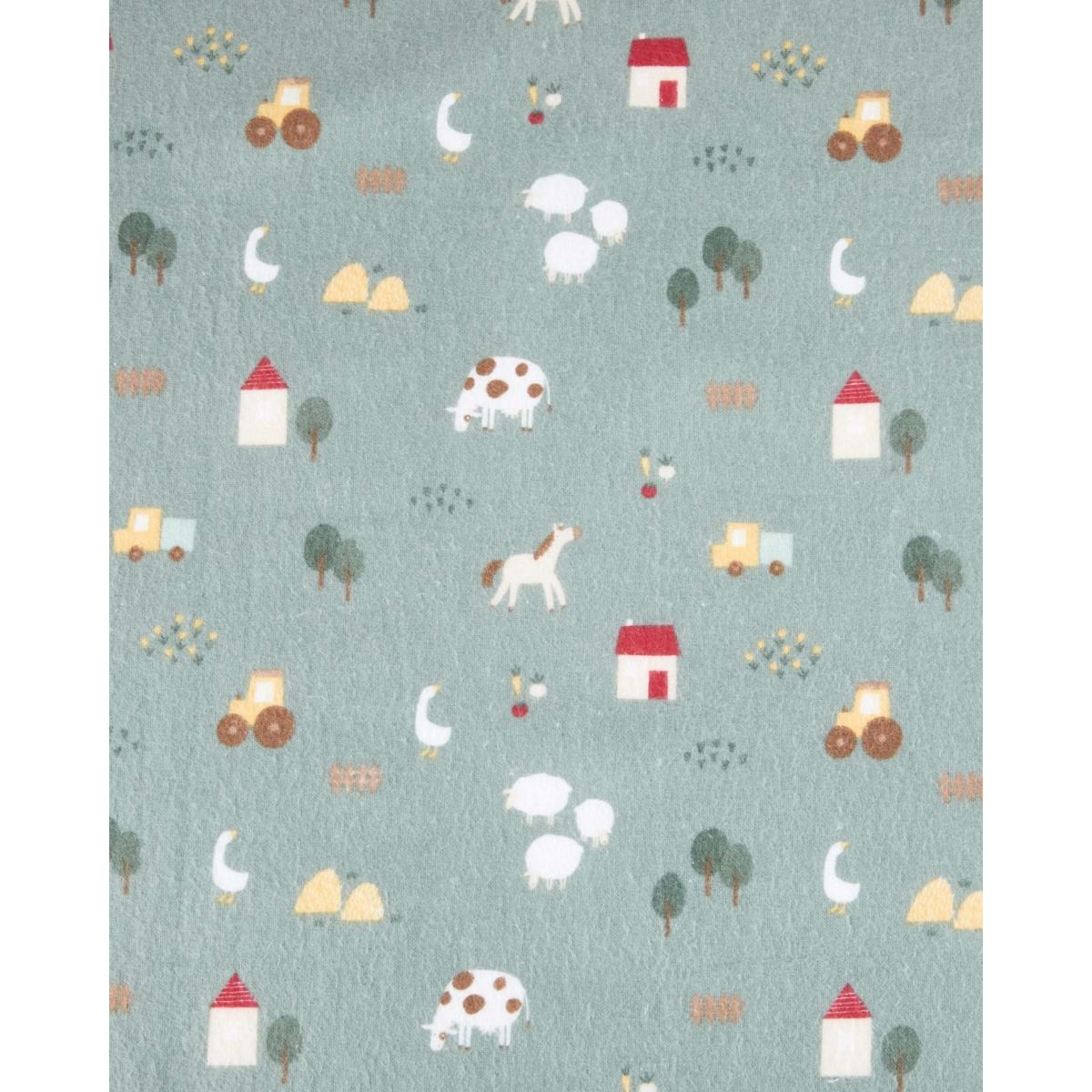 6 3 Pack Cotton Flannelette Wraps - Farm, 6 of 7