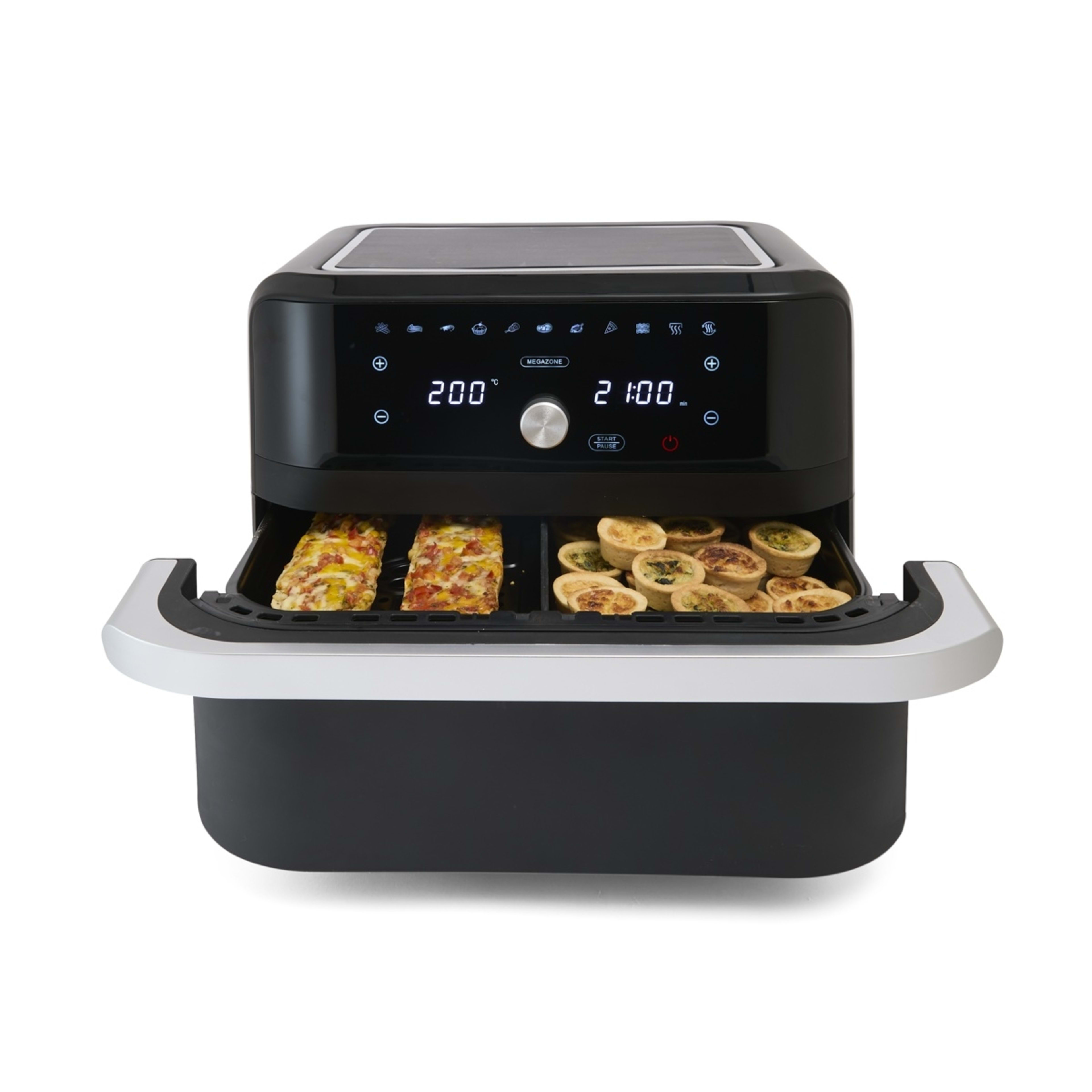 2 9.5L Twin Air Fryer - Black, 2 of 10