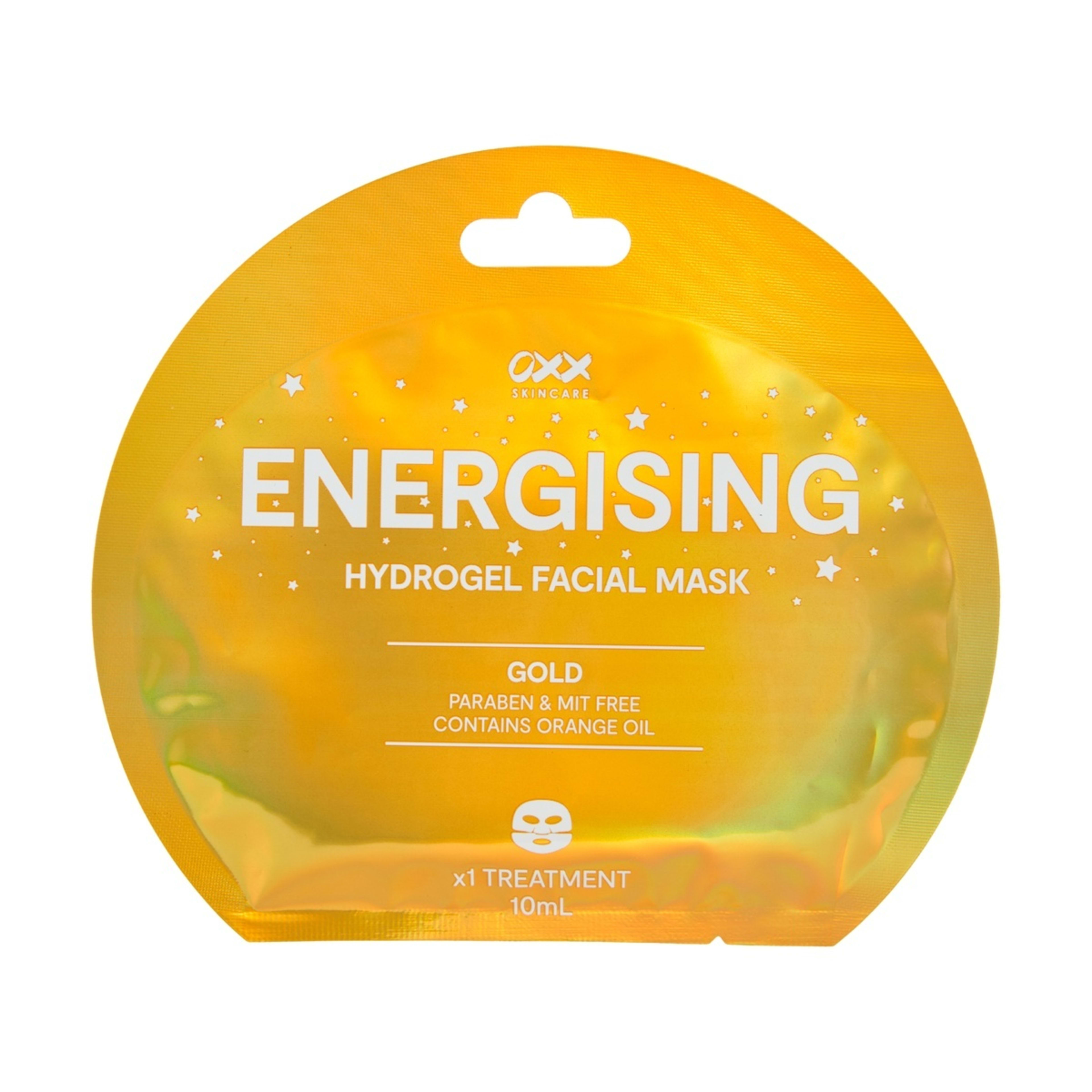 1 OXX Skincare Energising Hydrogel Facial Mask 10ml - Orange Oil