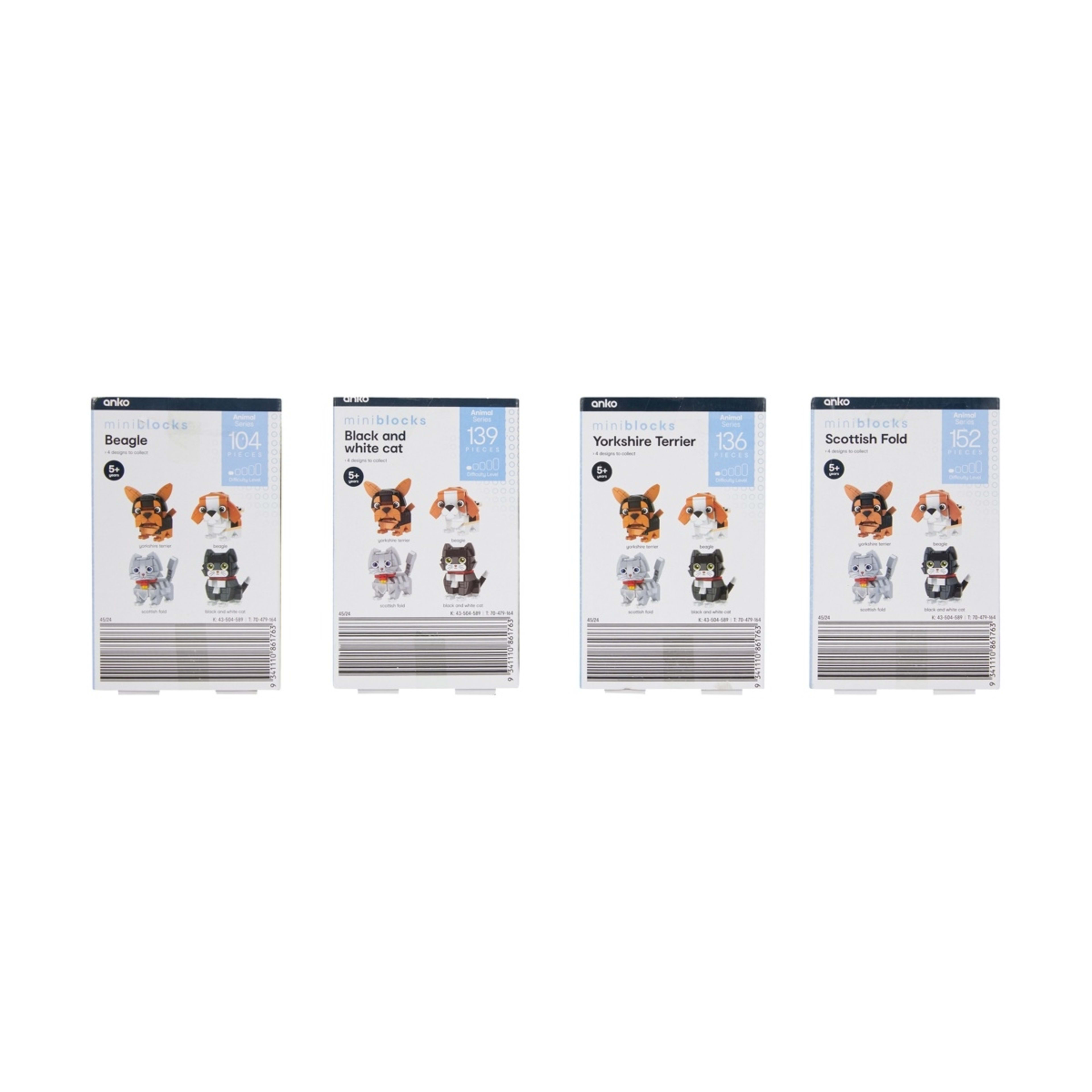 6 Mini Blocks Animal Series: Playset - Assorted, 6 of 7