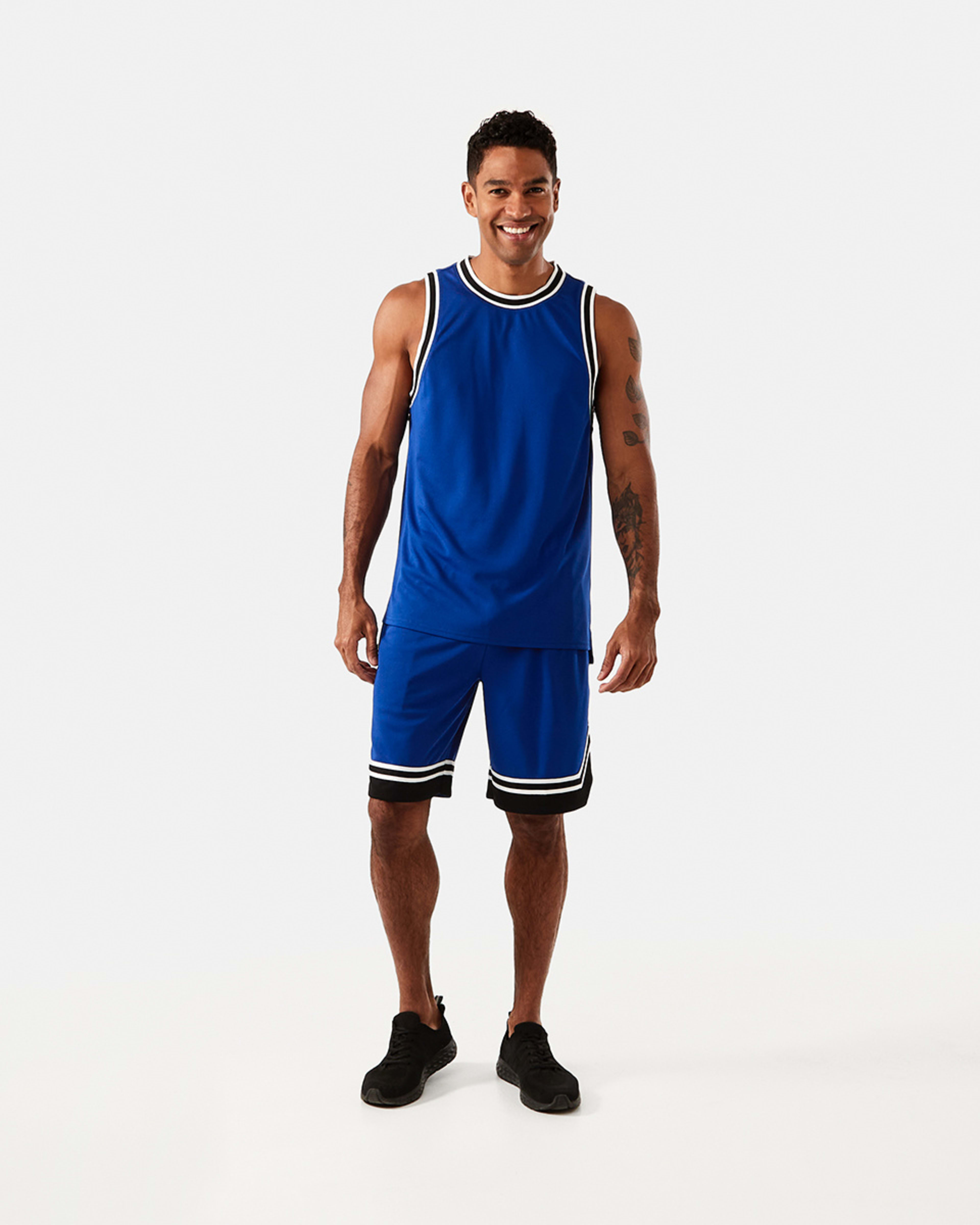 7 Active Mens Basketball Tank Royal Blue, 7 of 7
