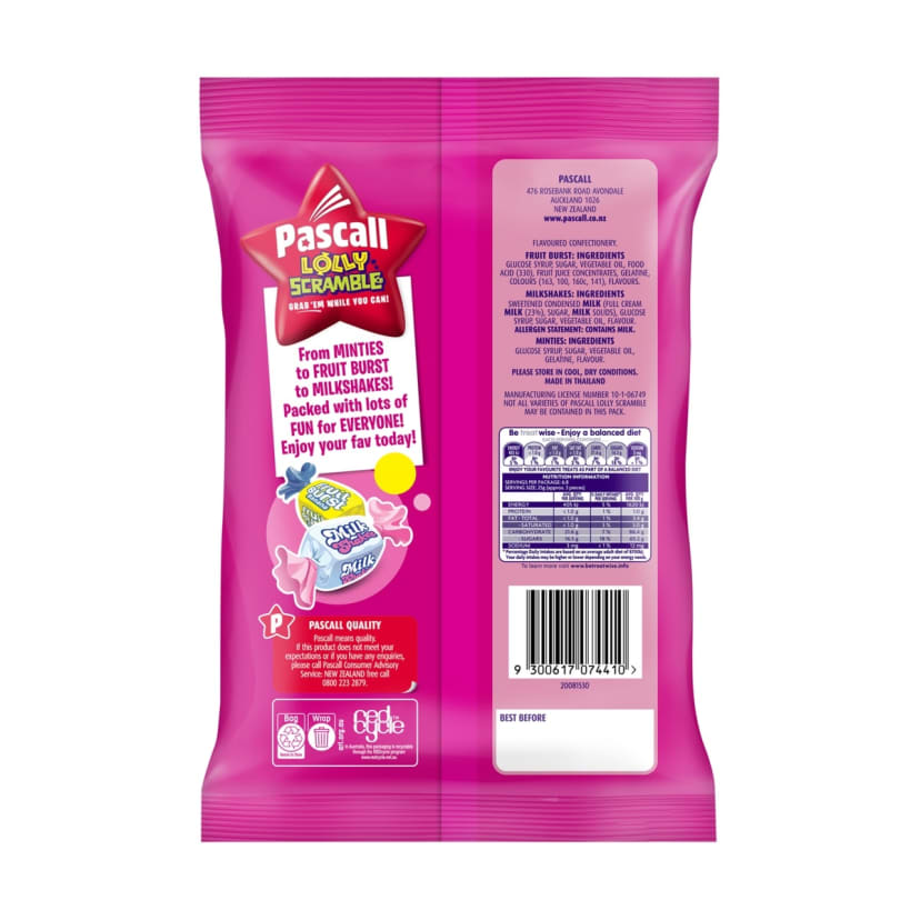 Pascall Lolly Scramble 170g Kmart