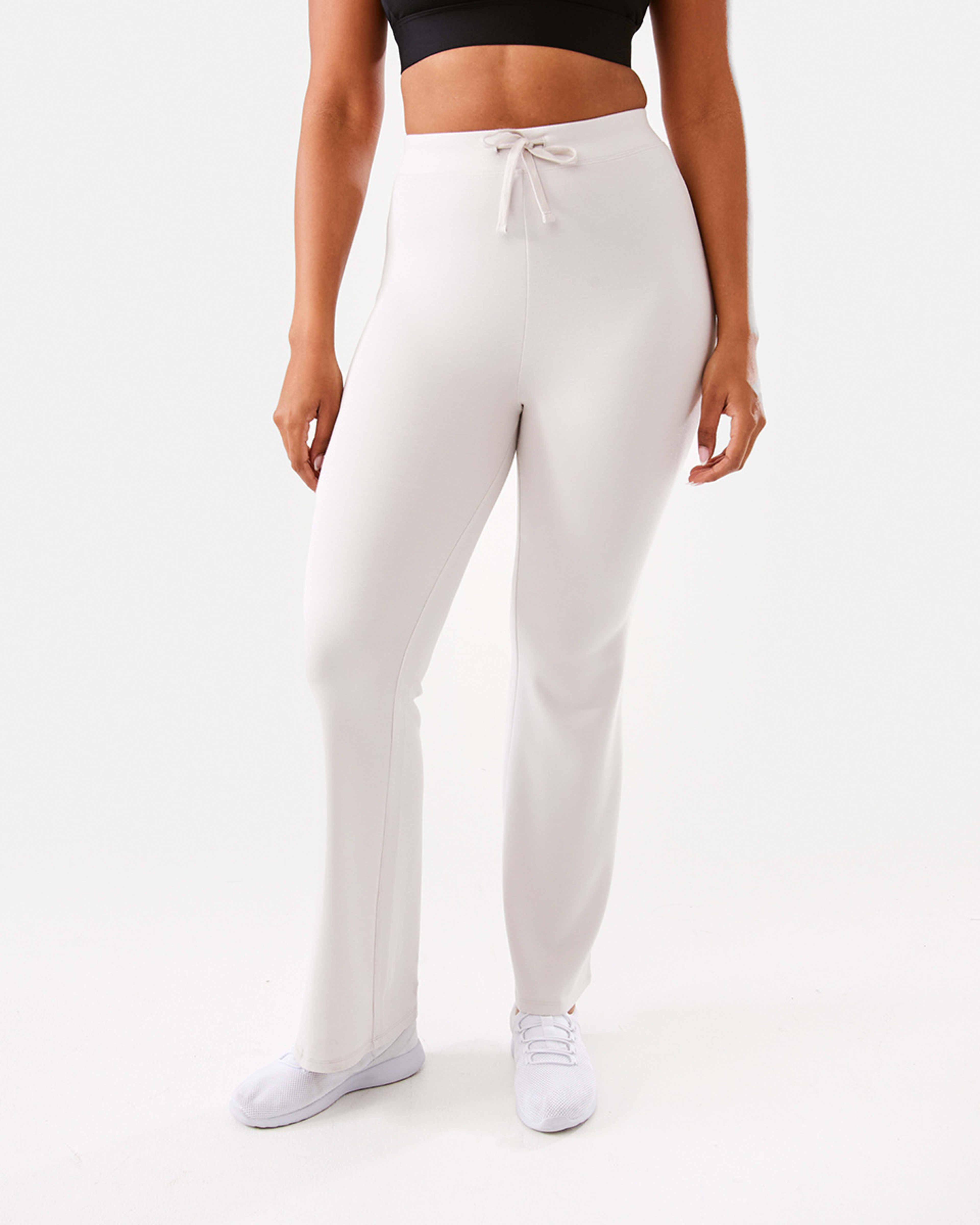 1 Active Womens Kick Flare Trackpants Peak Grey, 1 of 5