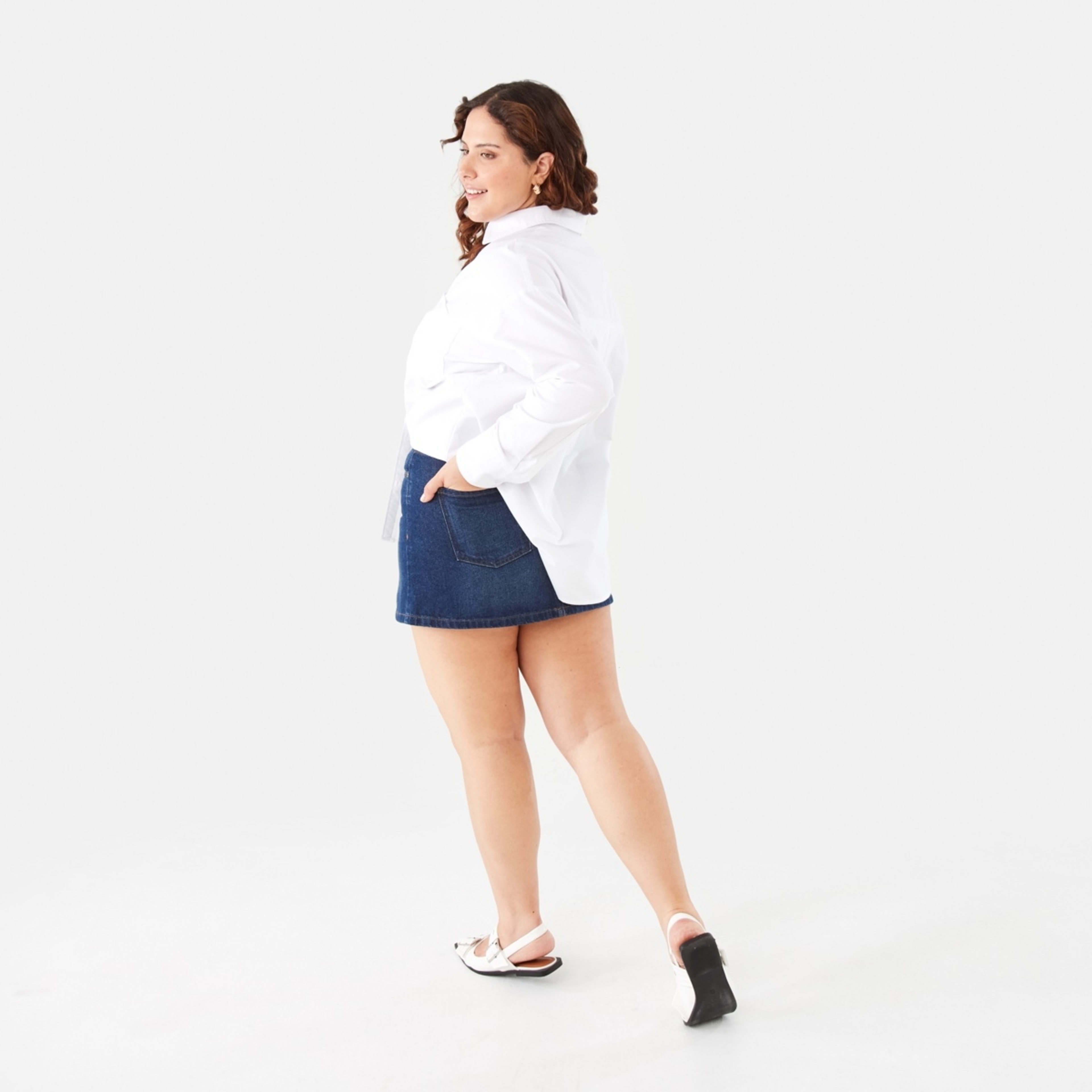 4 Long Sleeve Oxford Shirt White, 4 of 7