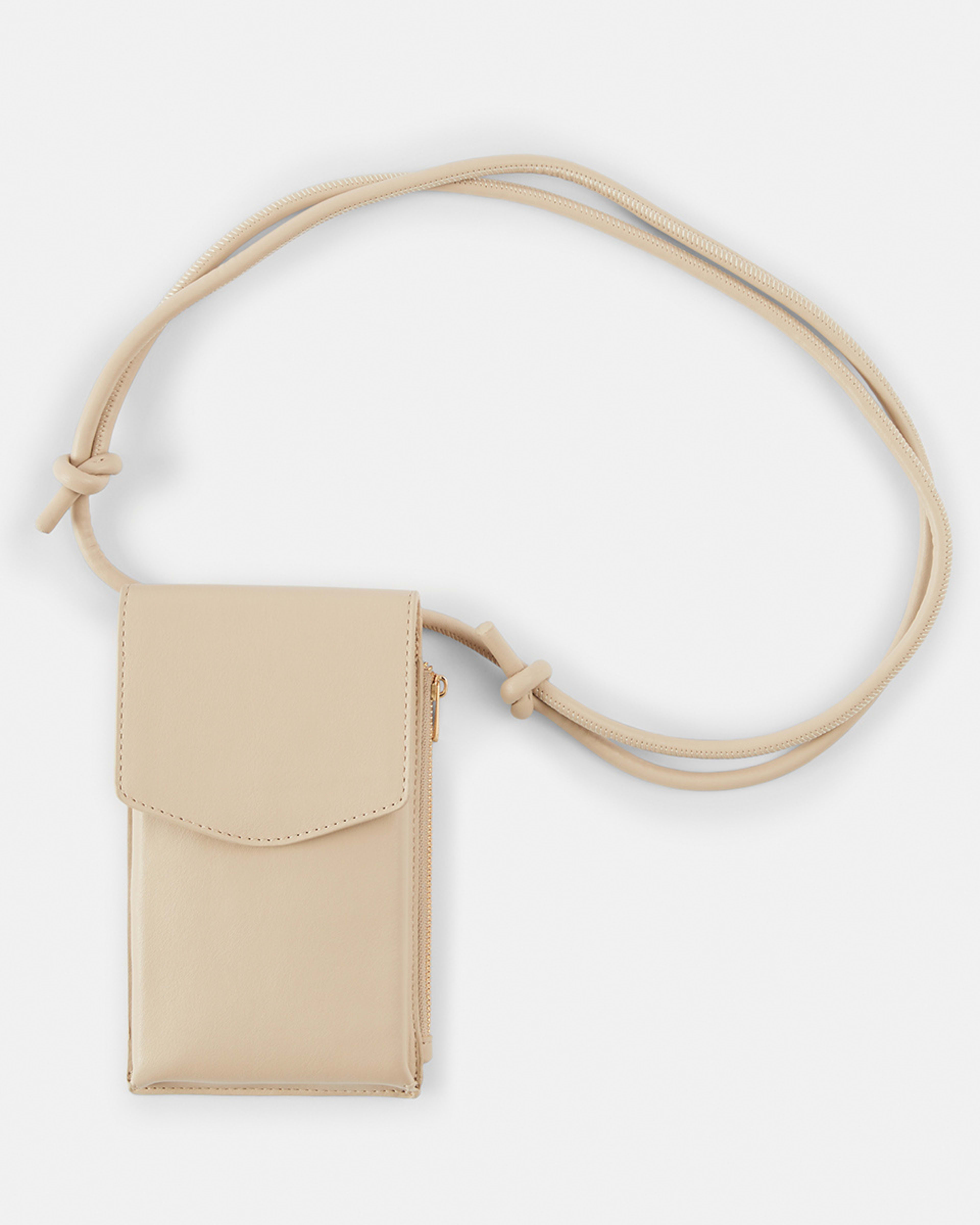 2 Phone Wallet Crossbody Bag Bone Beige, 2 of 7