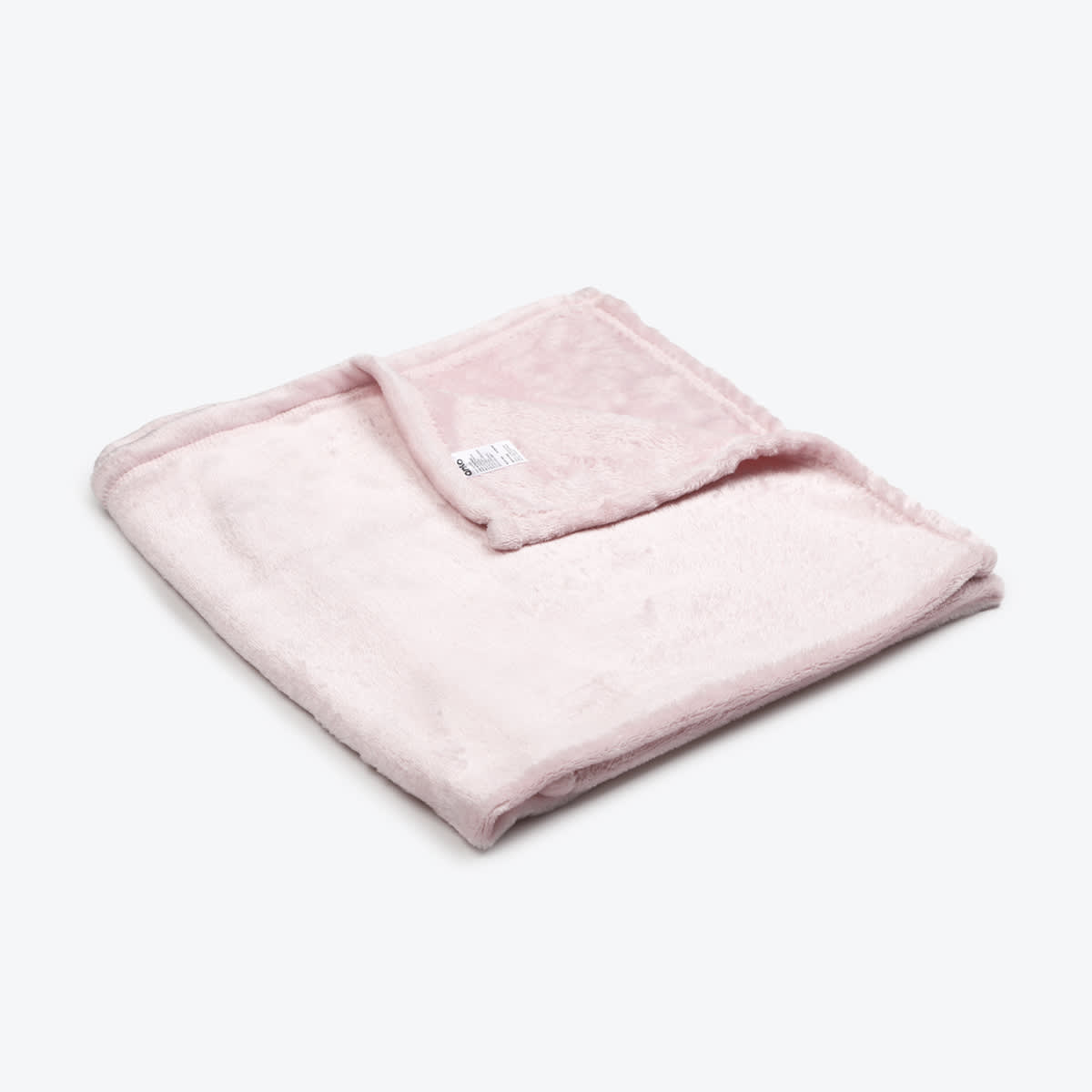 Coral Fleece Throw Blush Pink