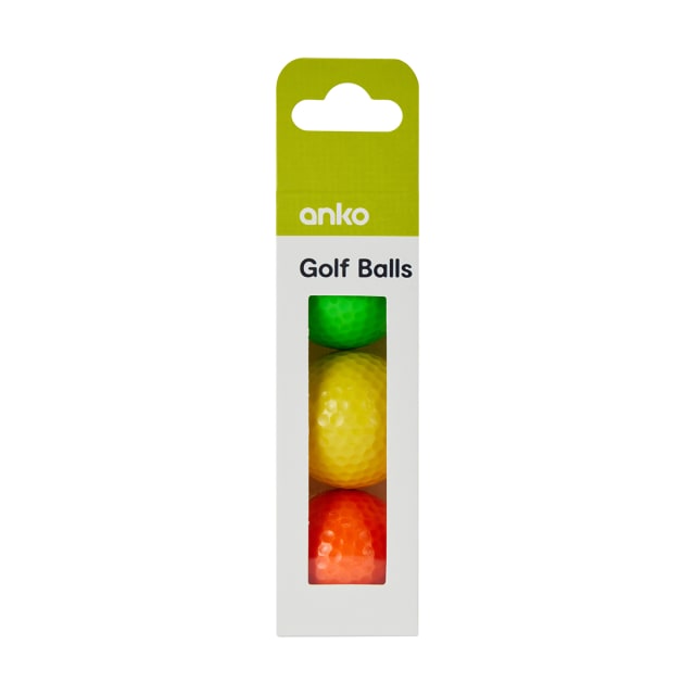 3 Pack Golf Balls Kmart